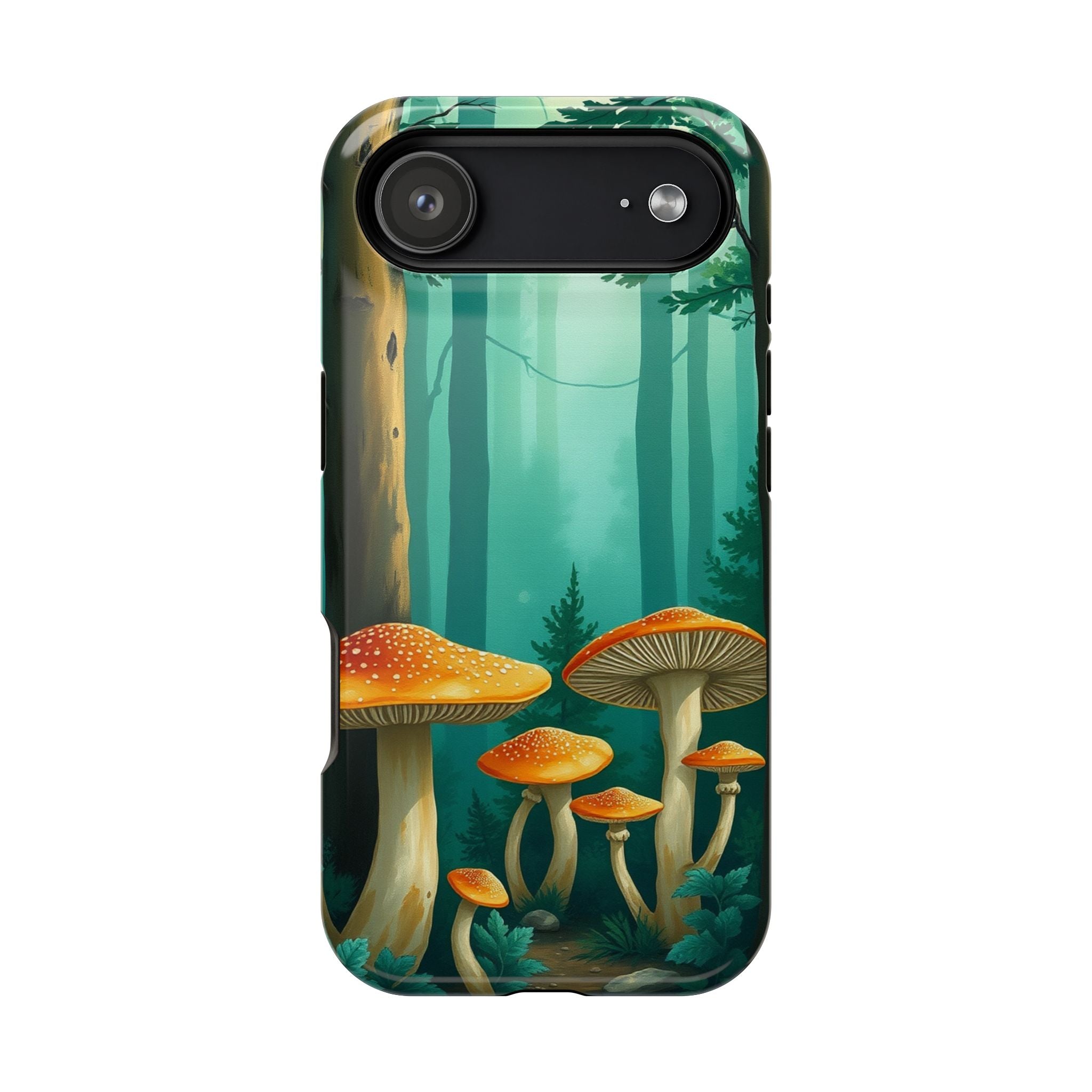 iPhone Mushroom Forest Oil Painting Impressionist iPhone Clean Minimal · iPhone