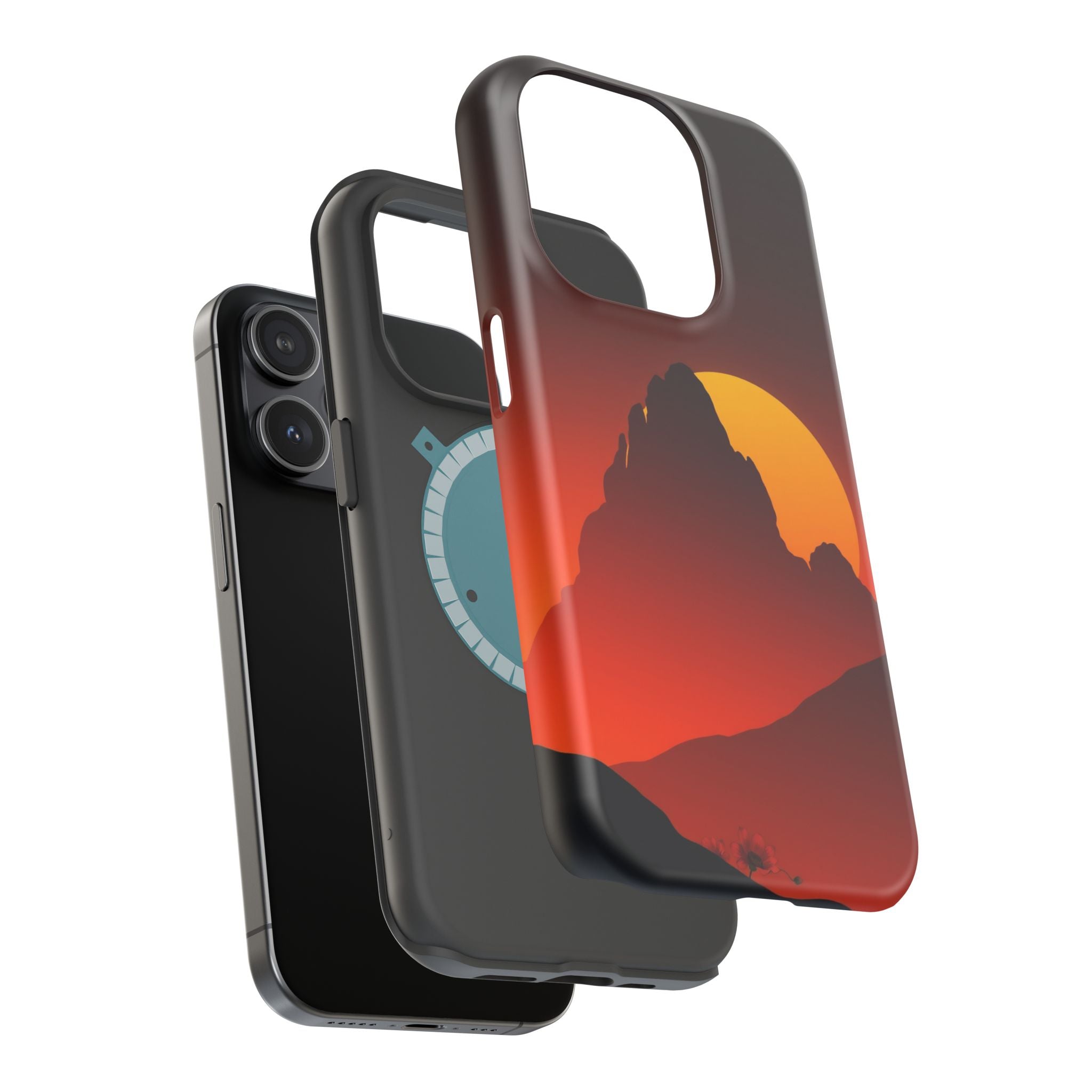 iPhone Sunset Amber And Peach Gradient Bloom Slim iPhone Everyday · iPhone Case
