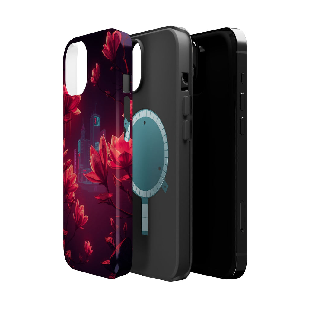 iPhone Charcoal And Copper Magnolia Dream Slim iPhone Everyday Designer · iPhone