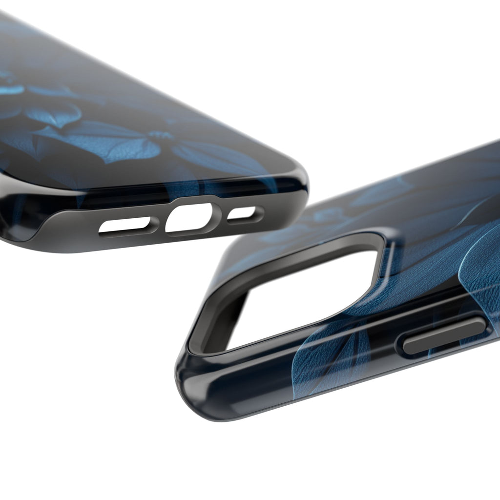 iPhone Midnight Blue And Silver Floral Dark Academia iPhone Slim · iPhone Case