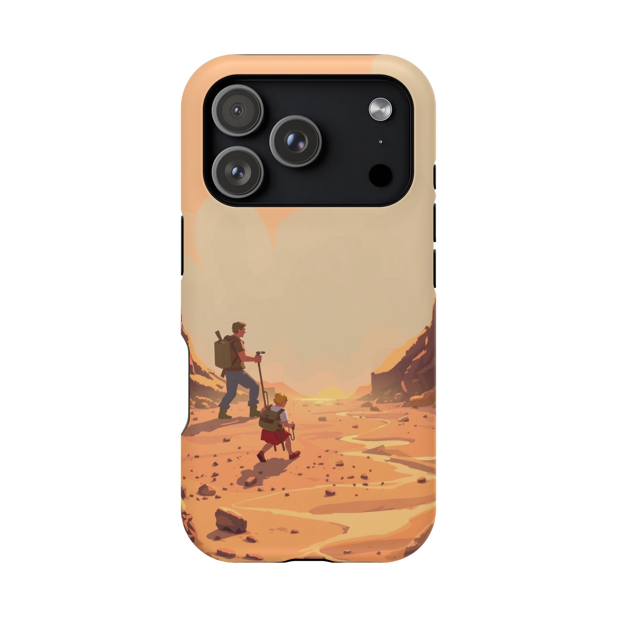 iPhone Burnt Orange And Sand Barely Surviving Slim Everyday Designer Case · iPho