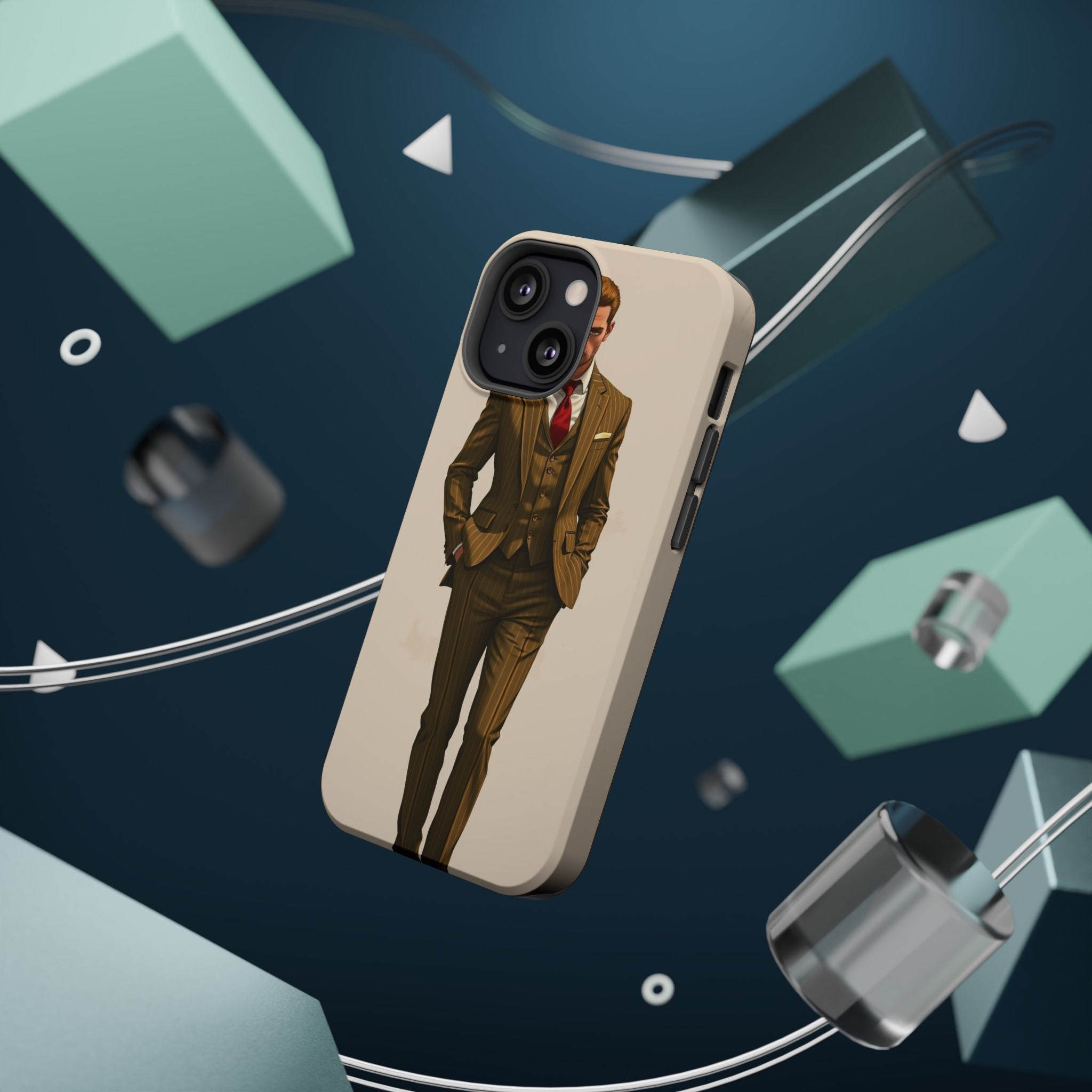 iPhone Pinstripe Suit Grunge Distressed Slim Everyday Designer Case · iPhone Cas