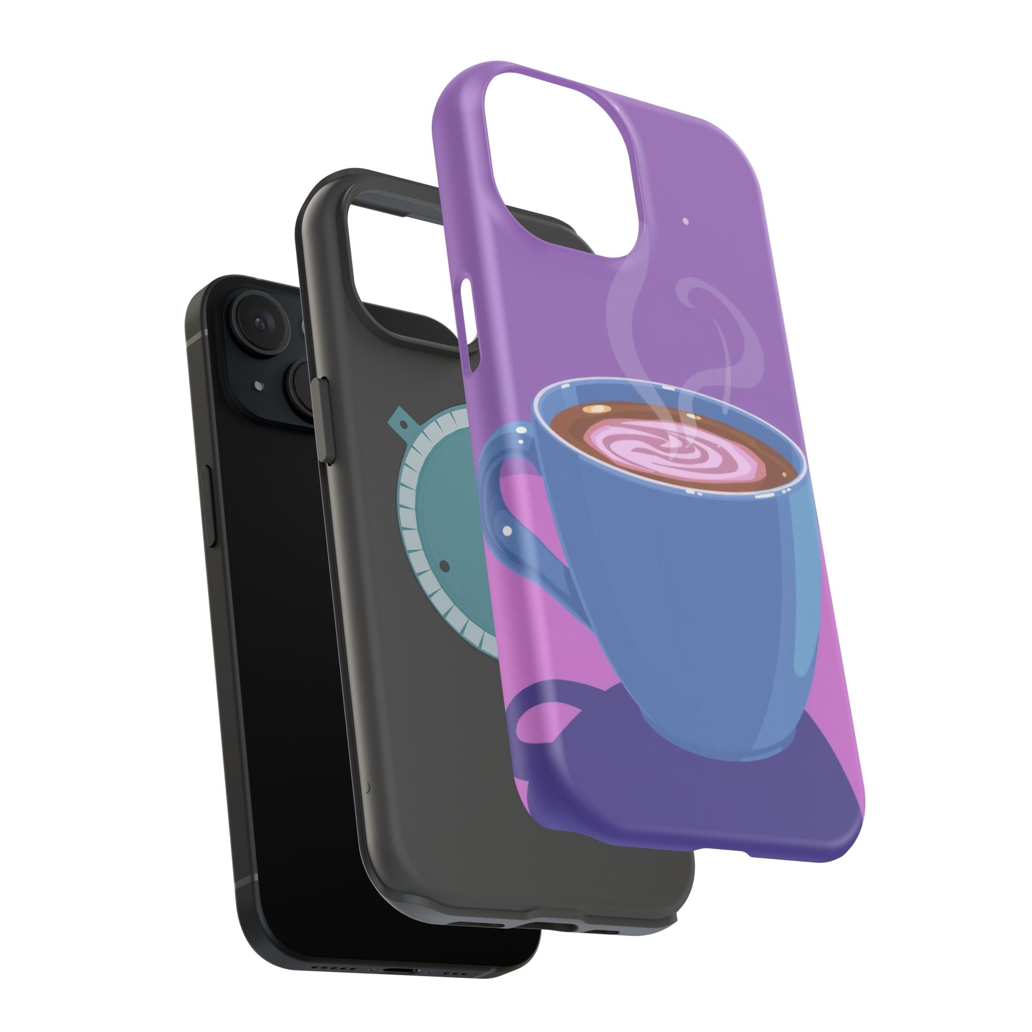 iPhone Emotional Support Coffee Pixel Art -Bit Soft Finish Everyday Case · iPhon