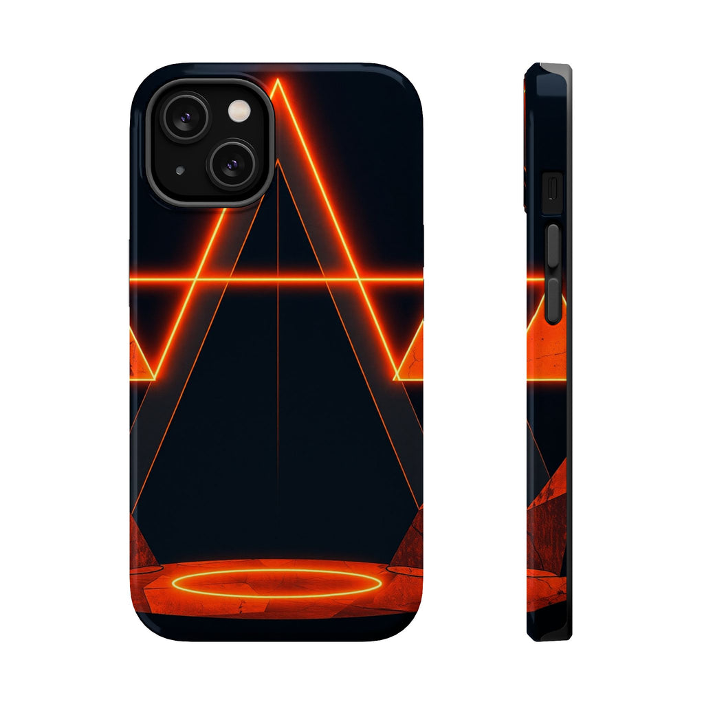 iPhone Vibrant Neon Geometry Design Slim Everyday Designer Case · iPhone Case