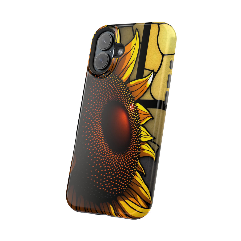 iPhone Sunflower Pop Stained Glass Bold Modern Everyday Snap Case · iPhone Case