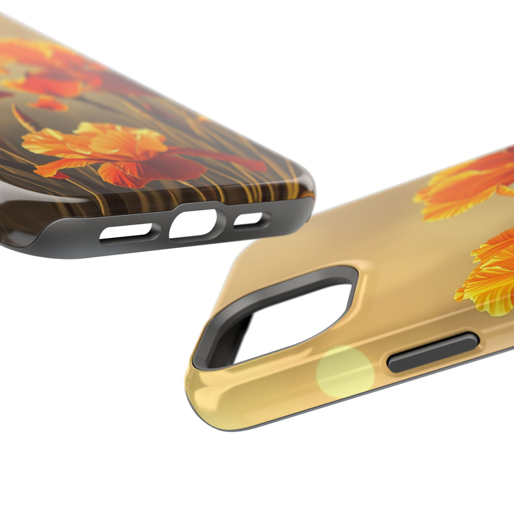 iPhone Iris Garden Gold Foil Luxury Slim Everyday Designer Case · iPhone Case
