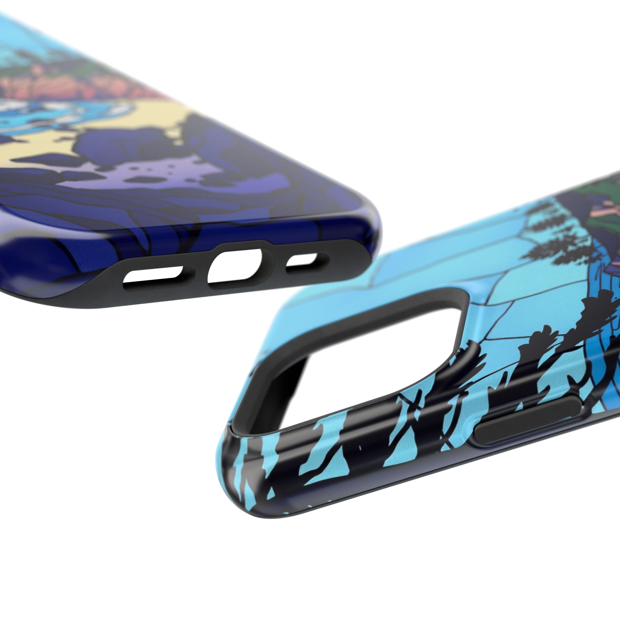 iPhone Indigo And Violet Pebble Beach Slim Everyday iPhone 11 Designer · iPhone