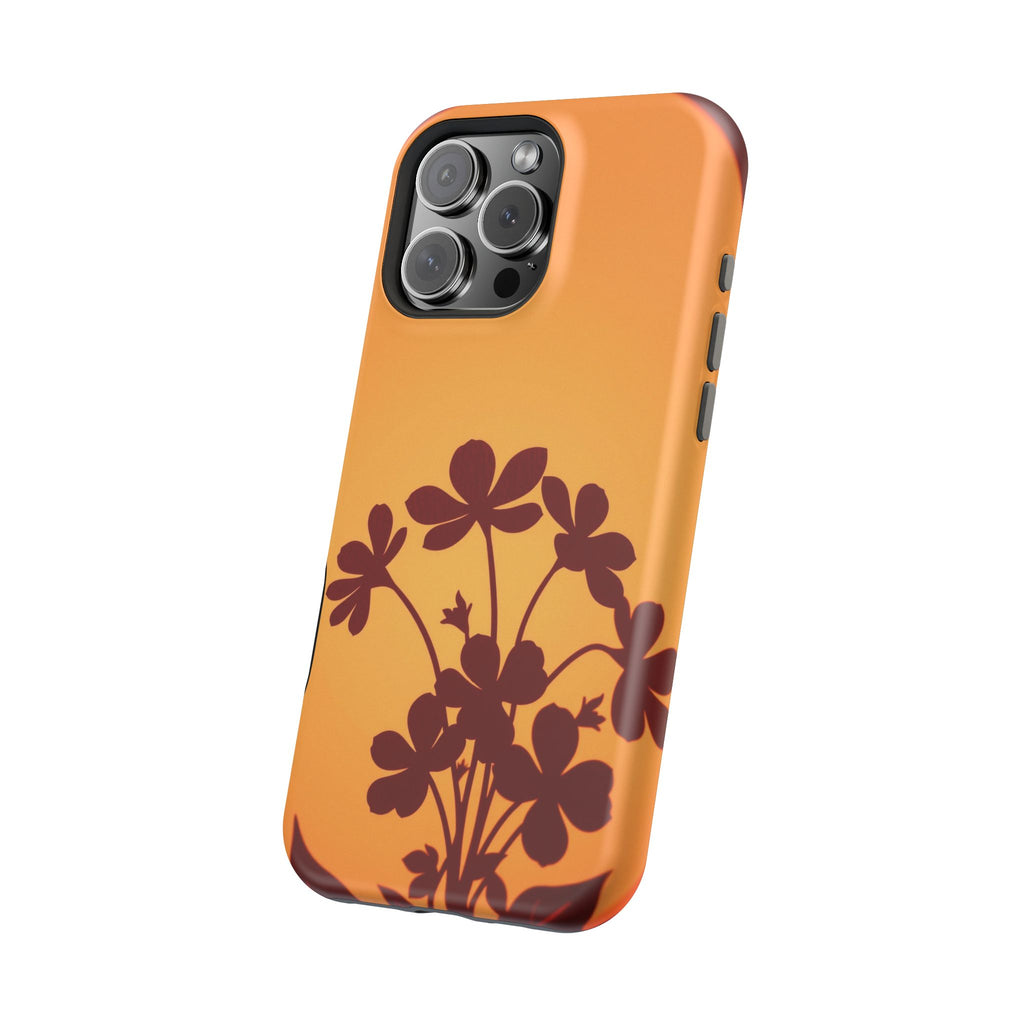 iPhone Floral Silhouette Electric Art Slim Everyday Designer Case · iPhone Case