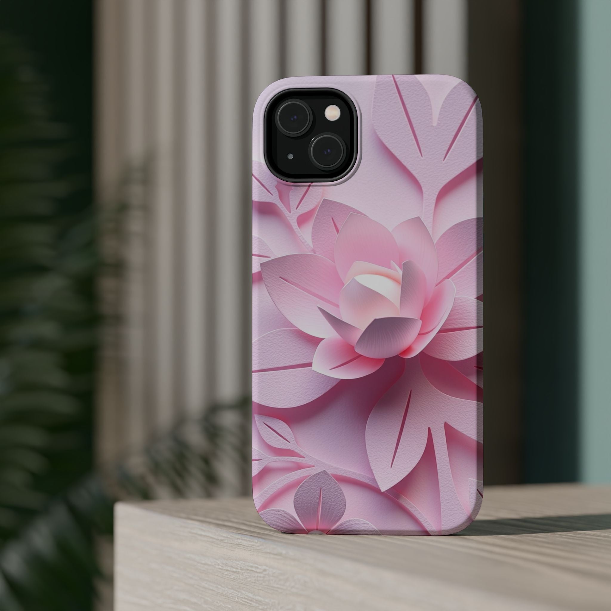 iPhone Floral Geometric Paper Cut Art Slim Everyday Designer Case · iPhone Case