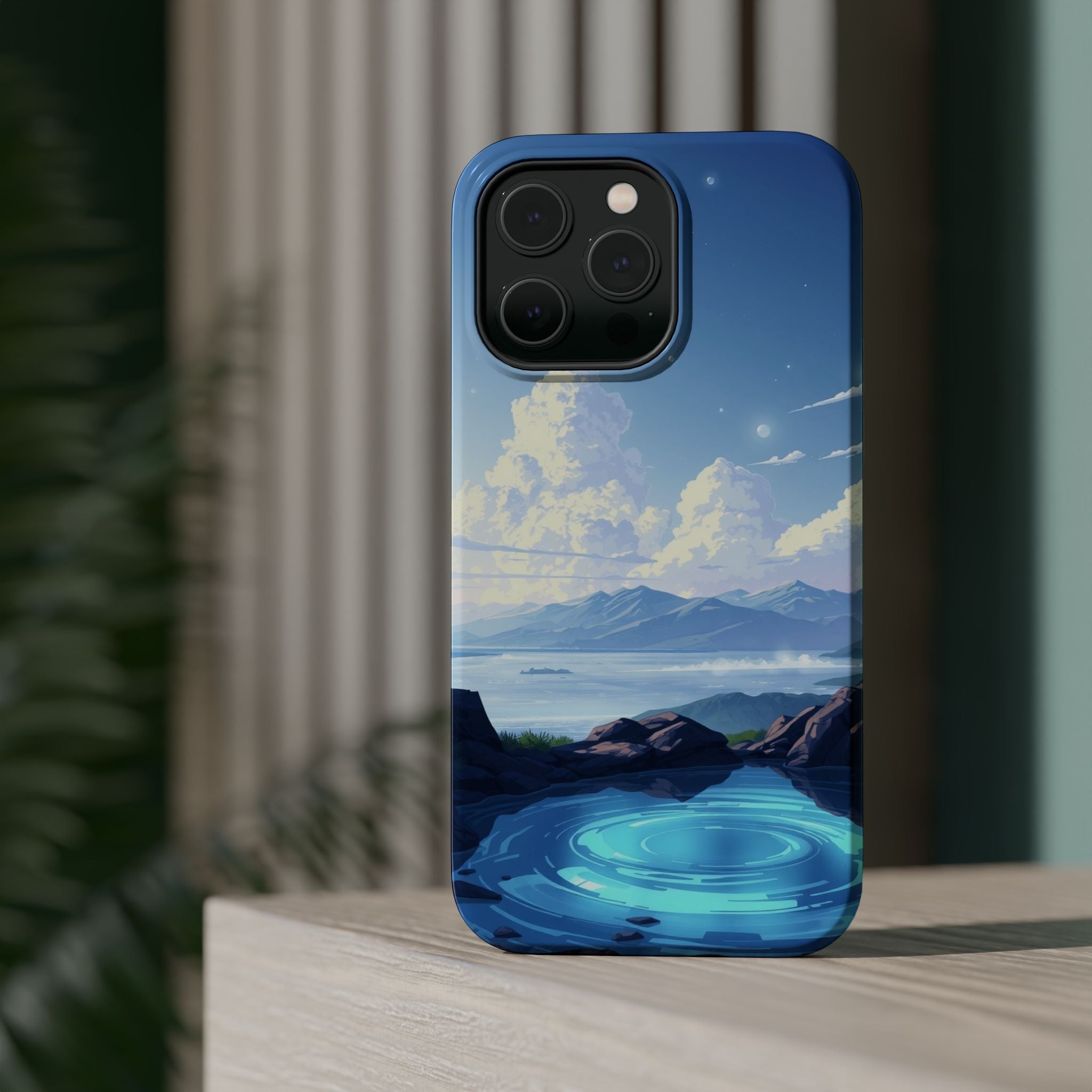 iPhone Earthy Tidal Pool Design 18 Bold Modern Everyday Snap Case · iPhone Case