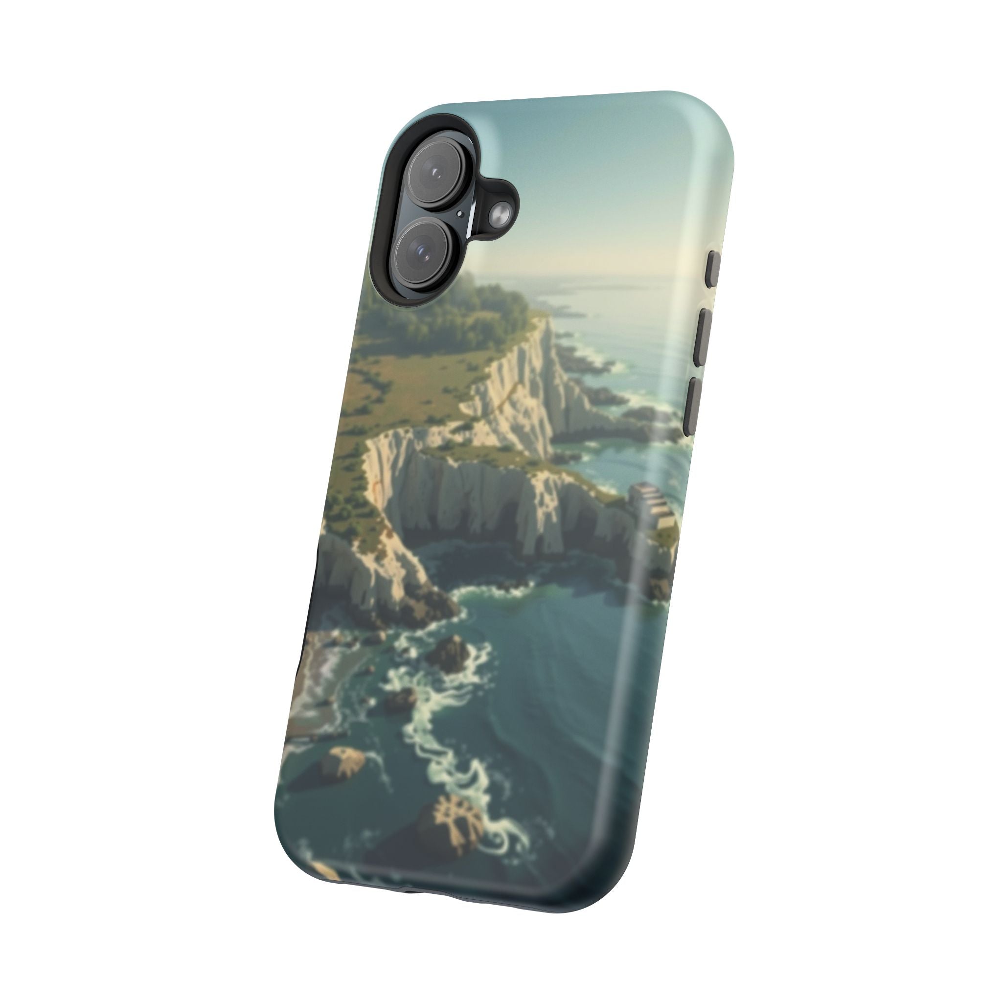 iPhone Shoreline Aerial Mystic Art Bold Modern Everyday Snap Case · iPhone Case
