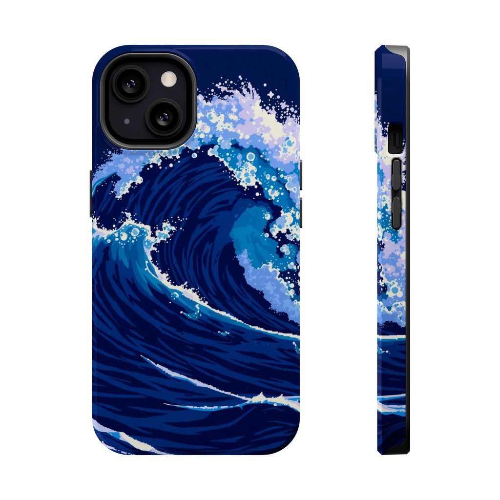 iPhone Indigo And Violet Ocean Wave Crash Slim iPhone Everyday Designer · iPhone