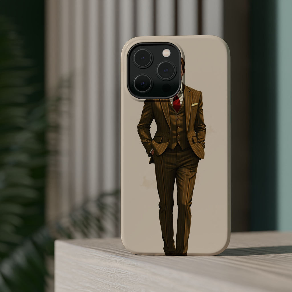 iPhone Pinstripe Suit Grunge Distressed Slim Everyday Designer Case · iPhone Cas