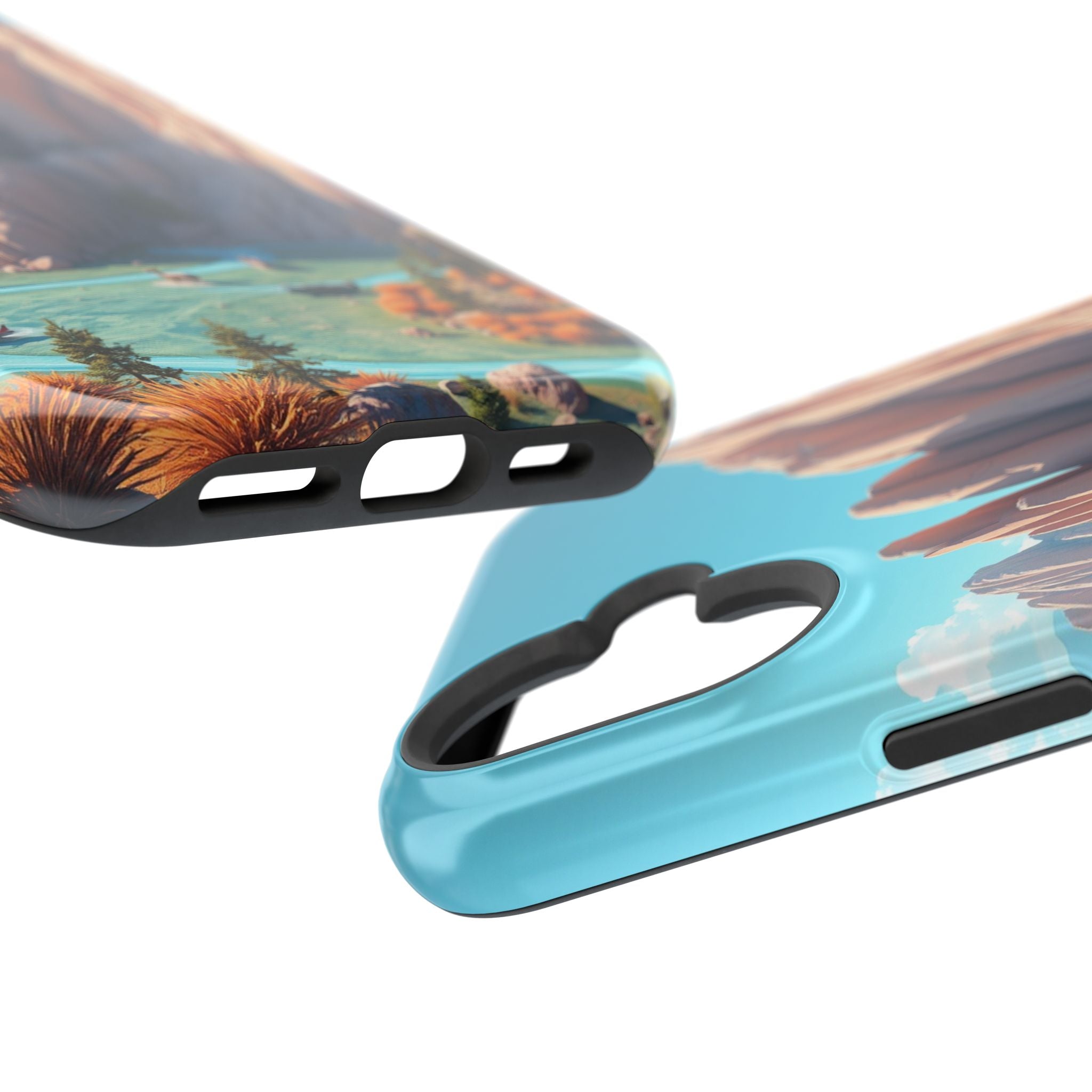 iPhone Pine Ridge Electric Art Slim Everyday Designer Case · iPhone Case