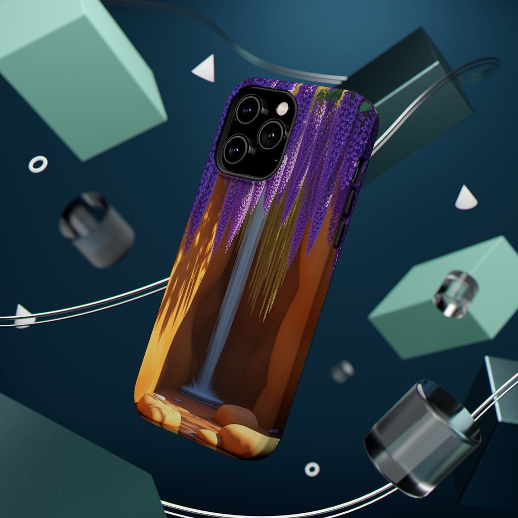 iPhone Earthy Wisteria Cascade Design Slim Everyday Designer Case · iPhone Case