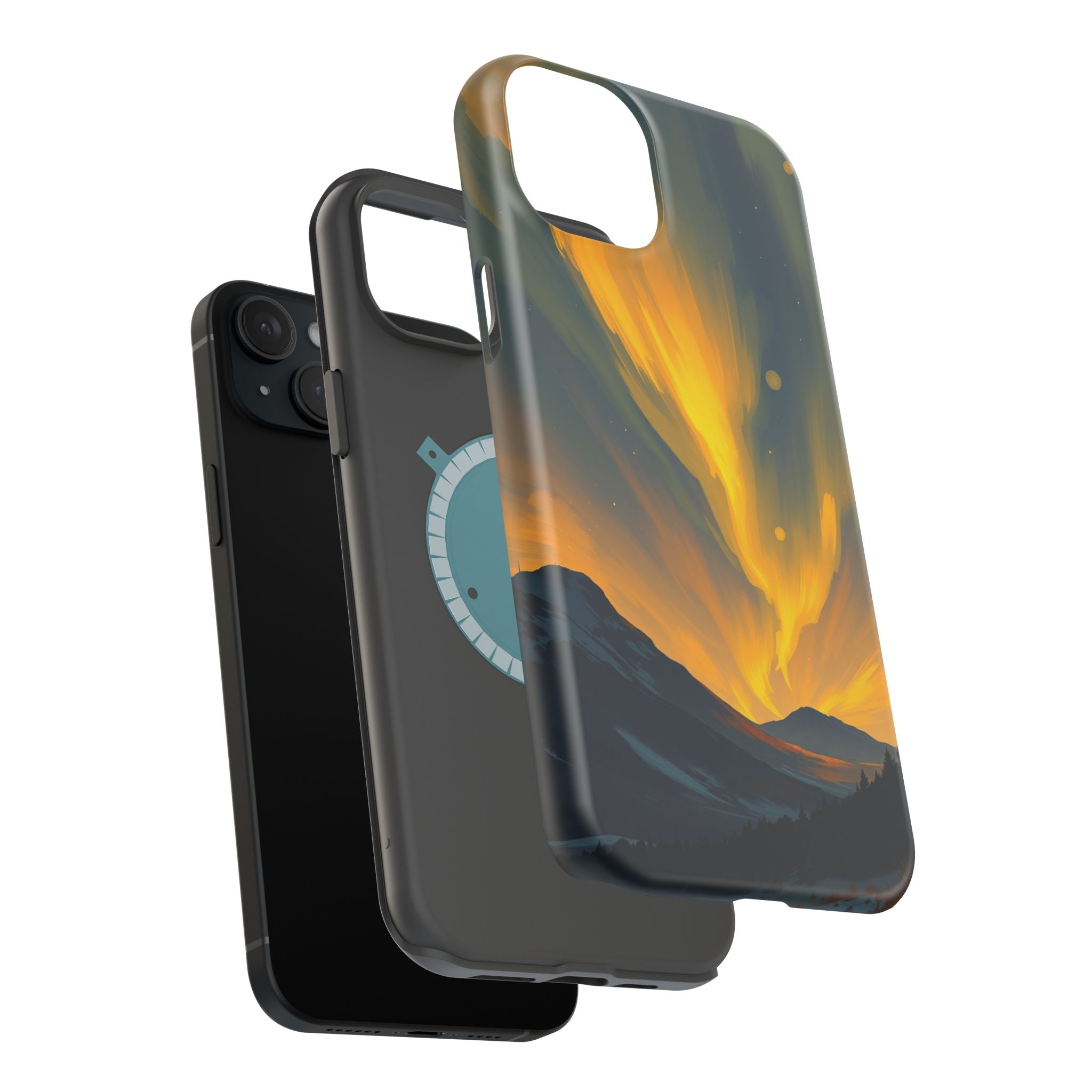 iPhone Serene Northern Lights Design Slim Everyday Designer Case · iPhone Case