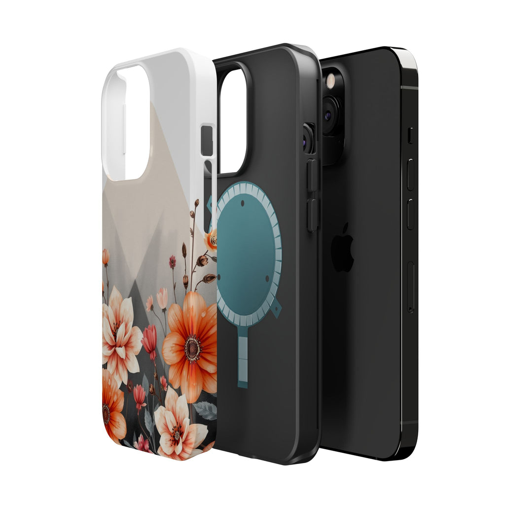 iPhone Floral Geometric Vibrant Design Slim Snap Case · iPhone Case
