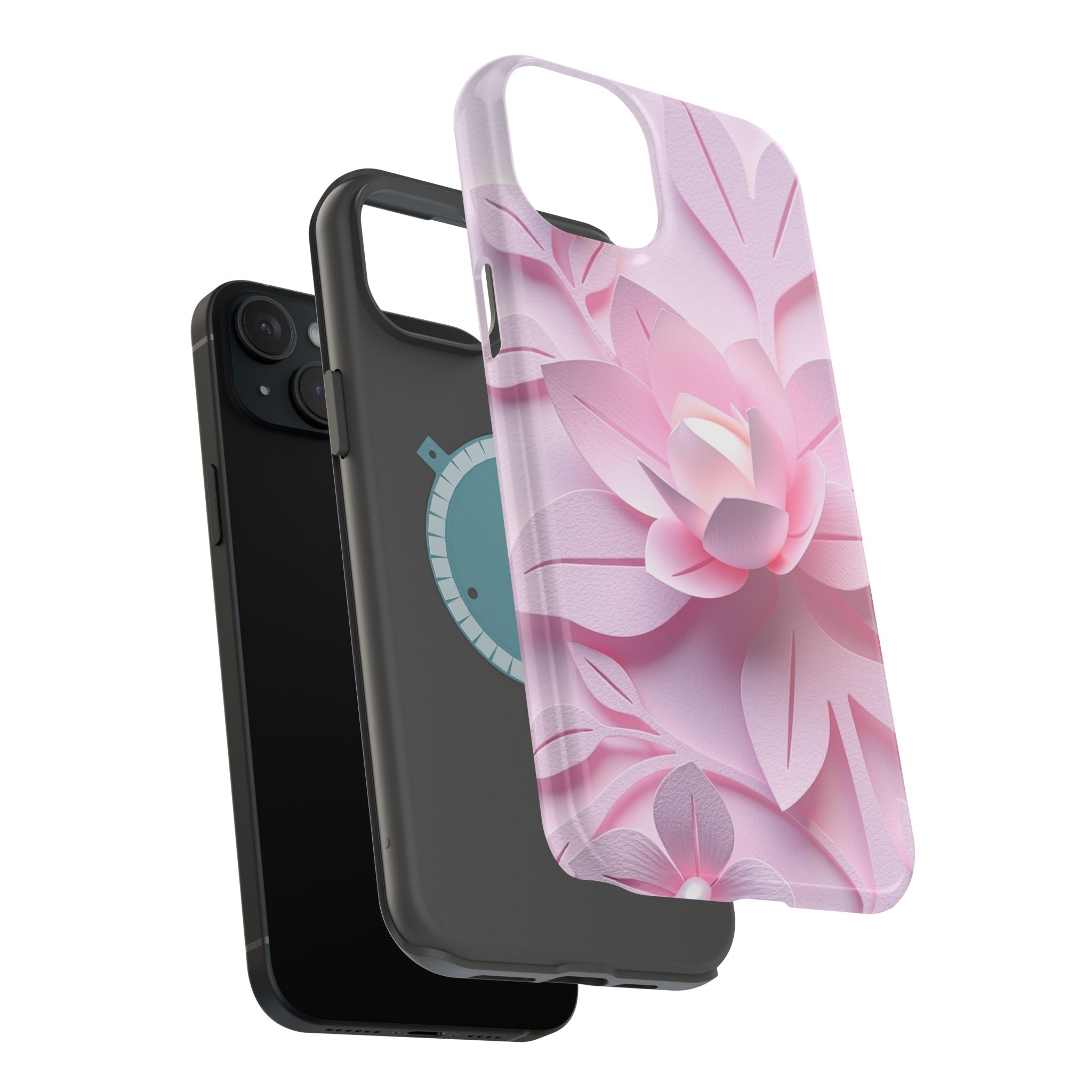iPhone Floral Geometric Paper Cut Art Slim Everyday Designer Case · iPhone Case