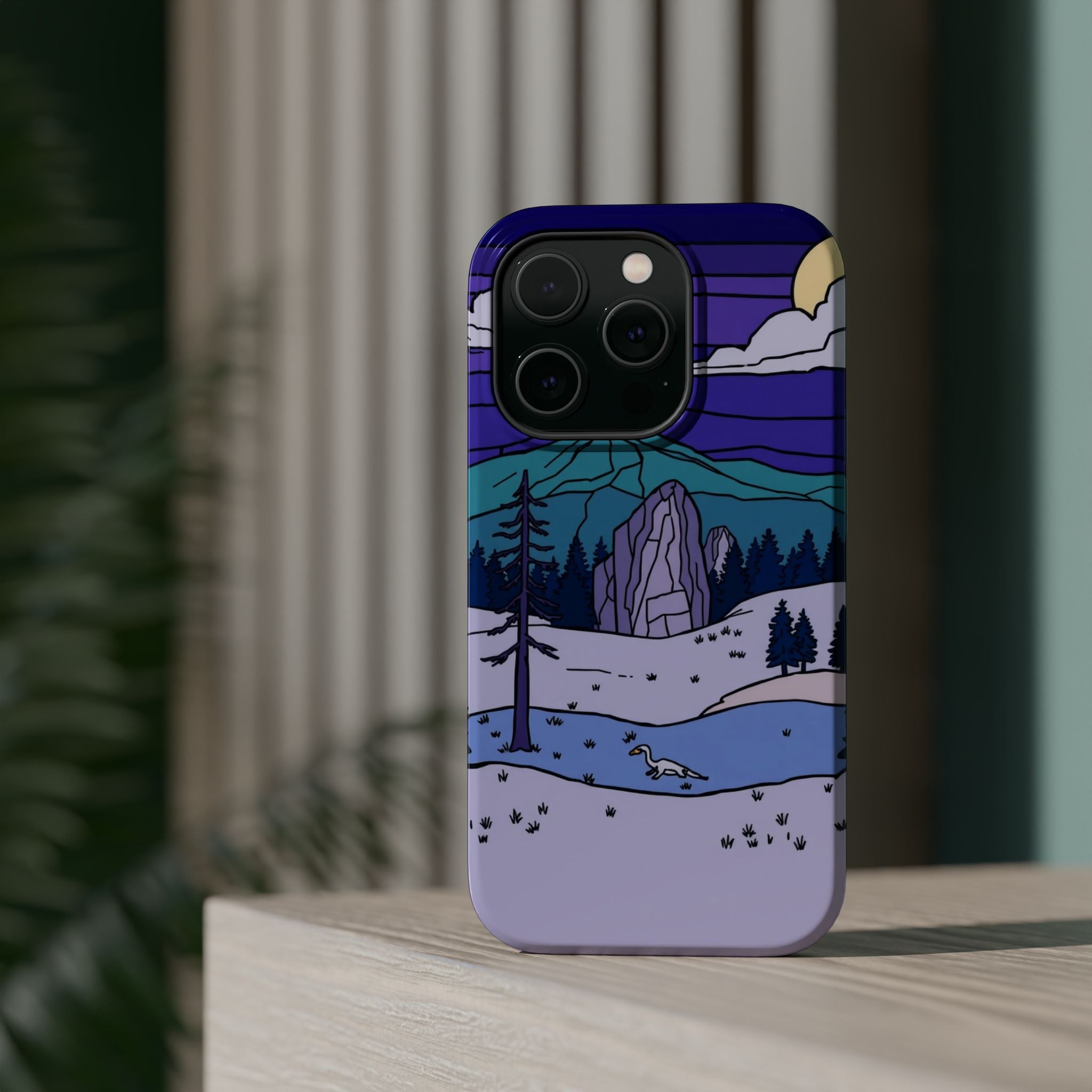 iPhone Pine Ridge Stained Glass Slim Everyday Designer Case · iPhone Case