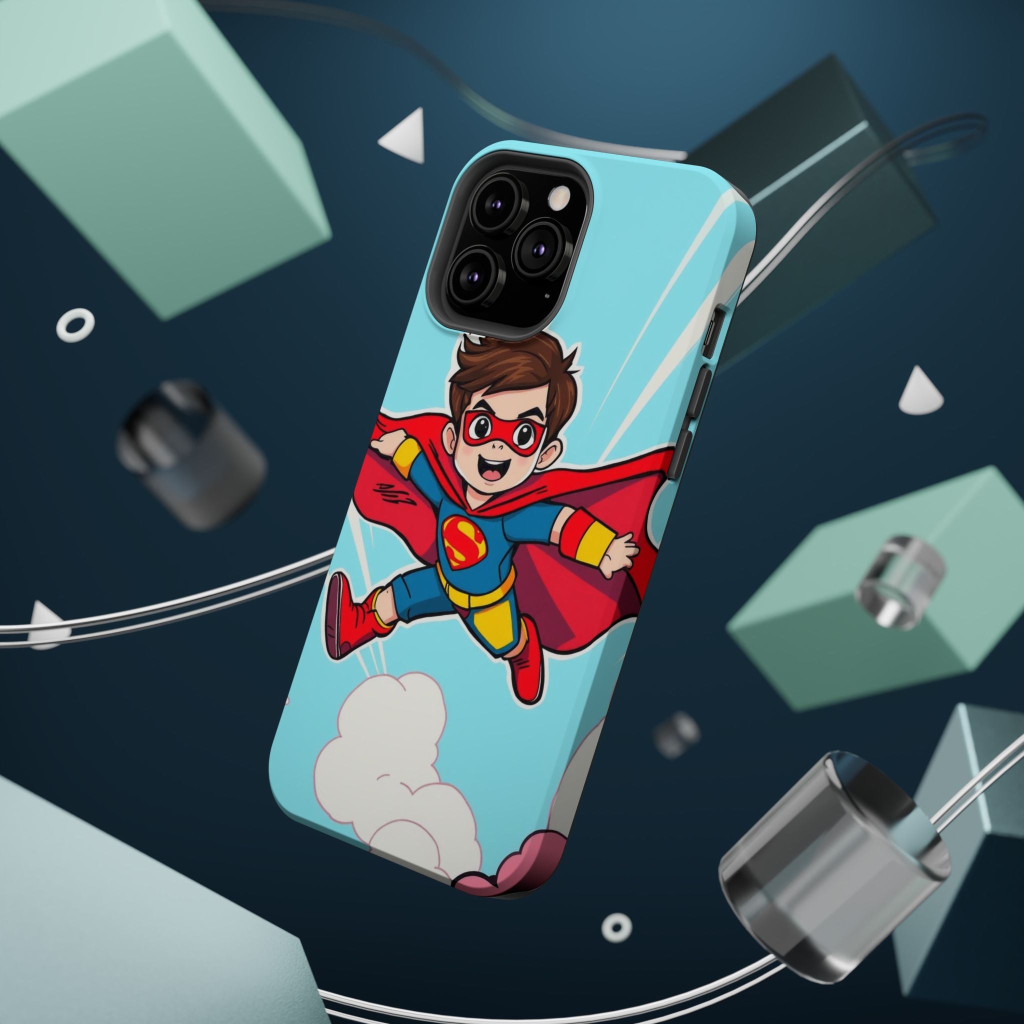 iPhone Kid Superhero Flying Kids Fun iPhone Phone Case Gift Slim · iPhone Case