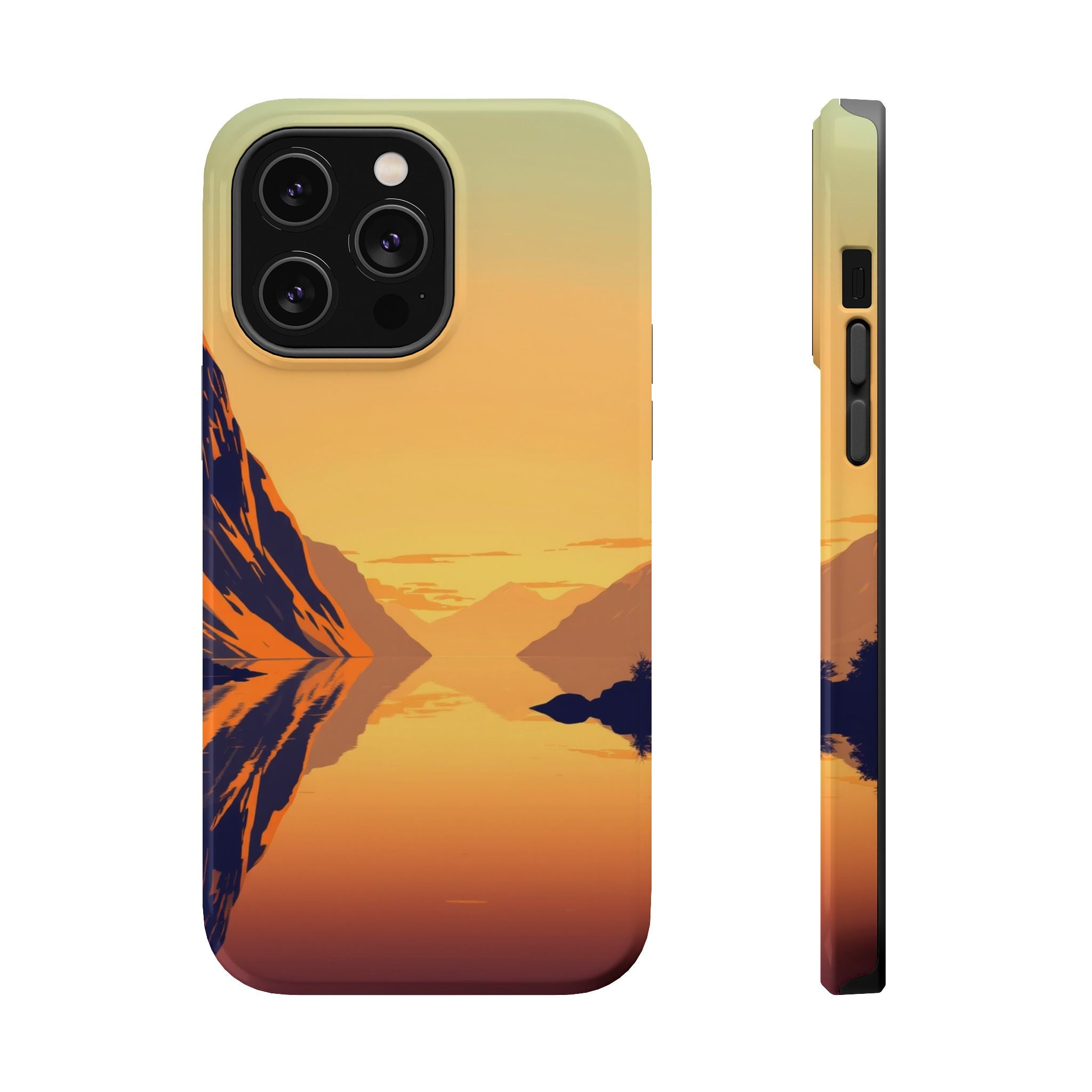 iPhone Fjord Reflection Pop Art Bold Slim Everyday Designer Case · iPhone Case