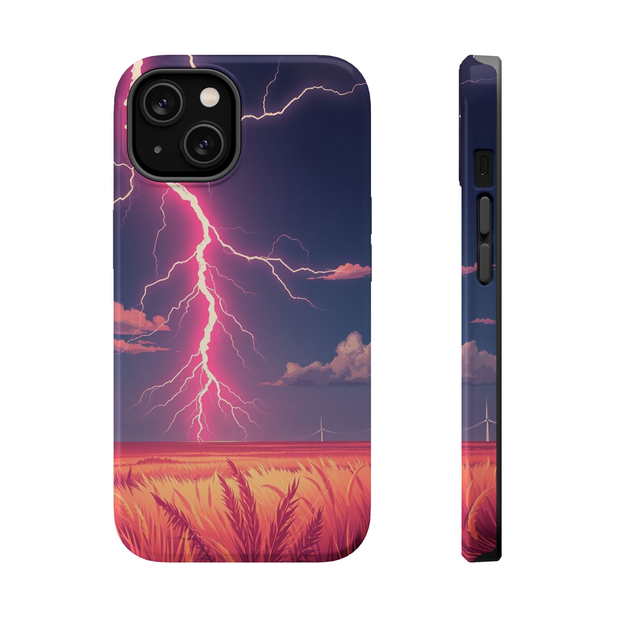 iPhone Rose Pink And Cream Prairie Lightning Slim iPhone Everyday · iPhone Case