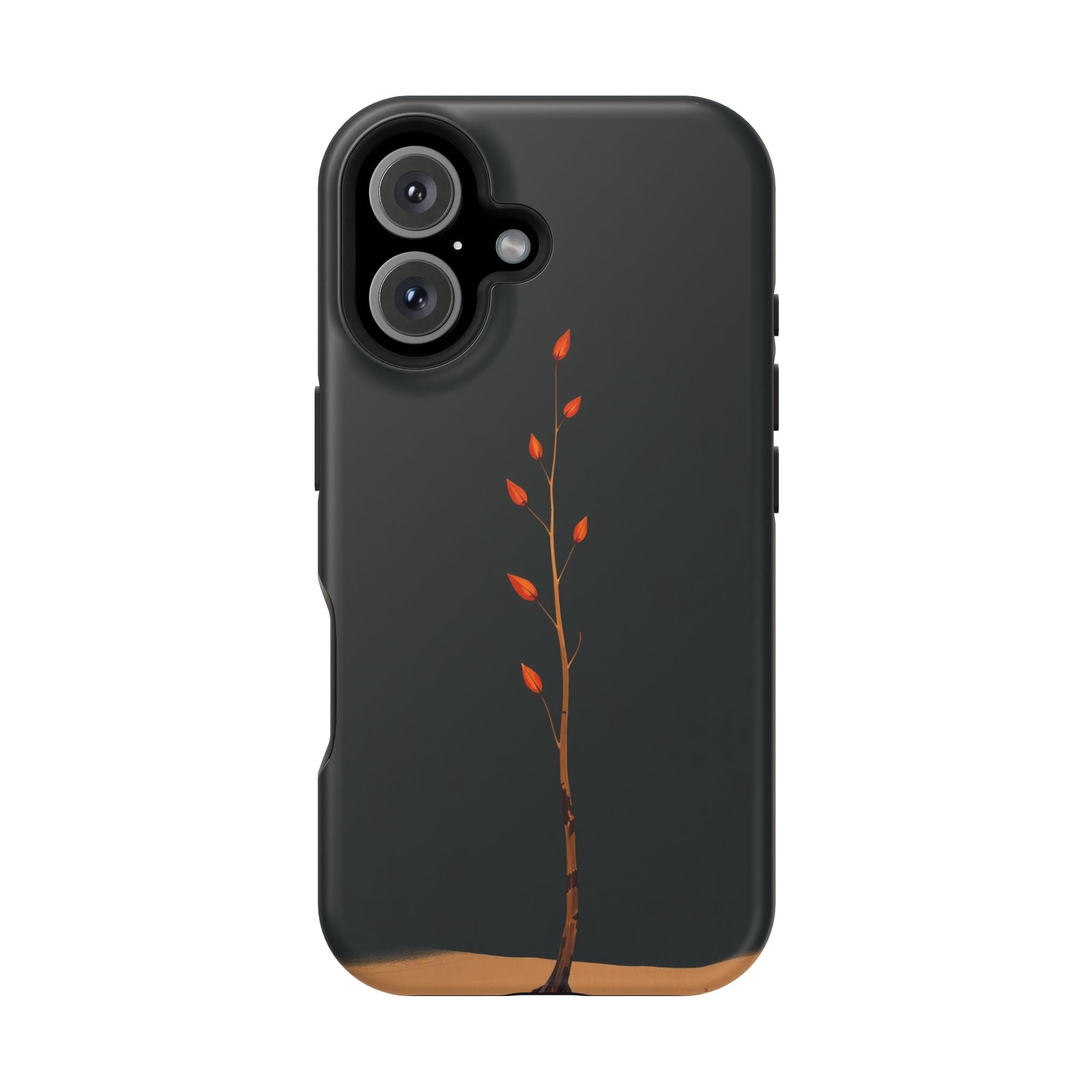 iPhone Burnt Orange And Sand Minimalist Stem Slim iPhone Everyday · iPhone Case