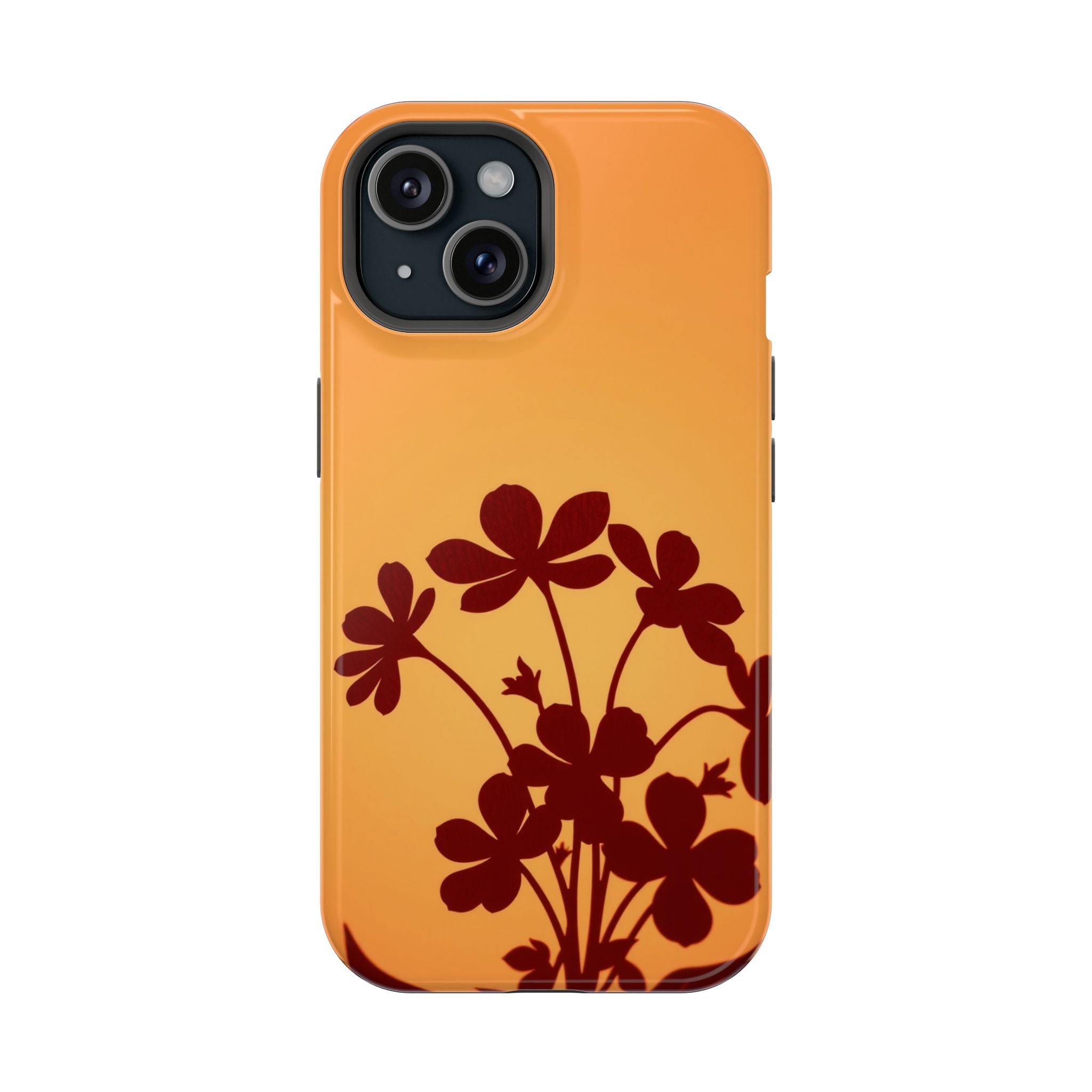 iPhone Floral Silhouette Electric Art Slim Everyday Designer Case · iPhone Case