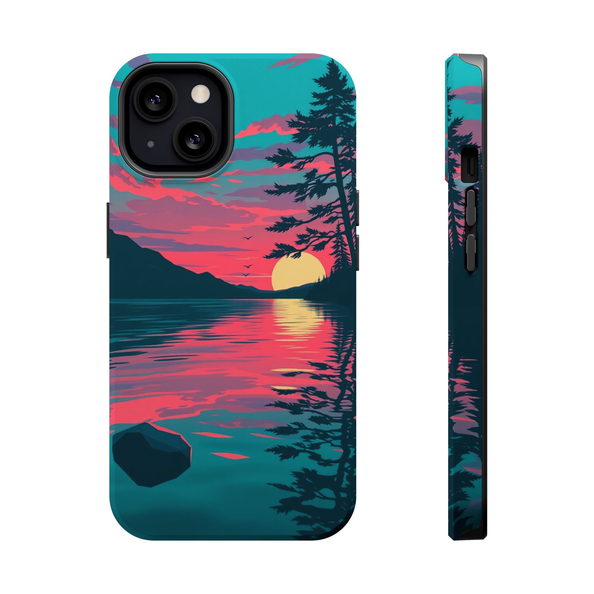 iPhone Dreamy Lake at Twilight Design Slim Everyday iPhone 16 Designer · iPhone