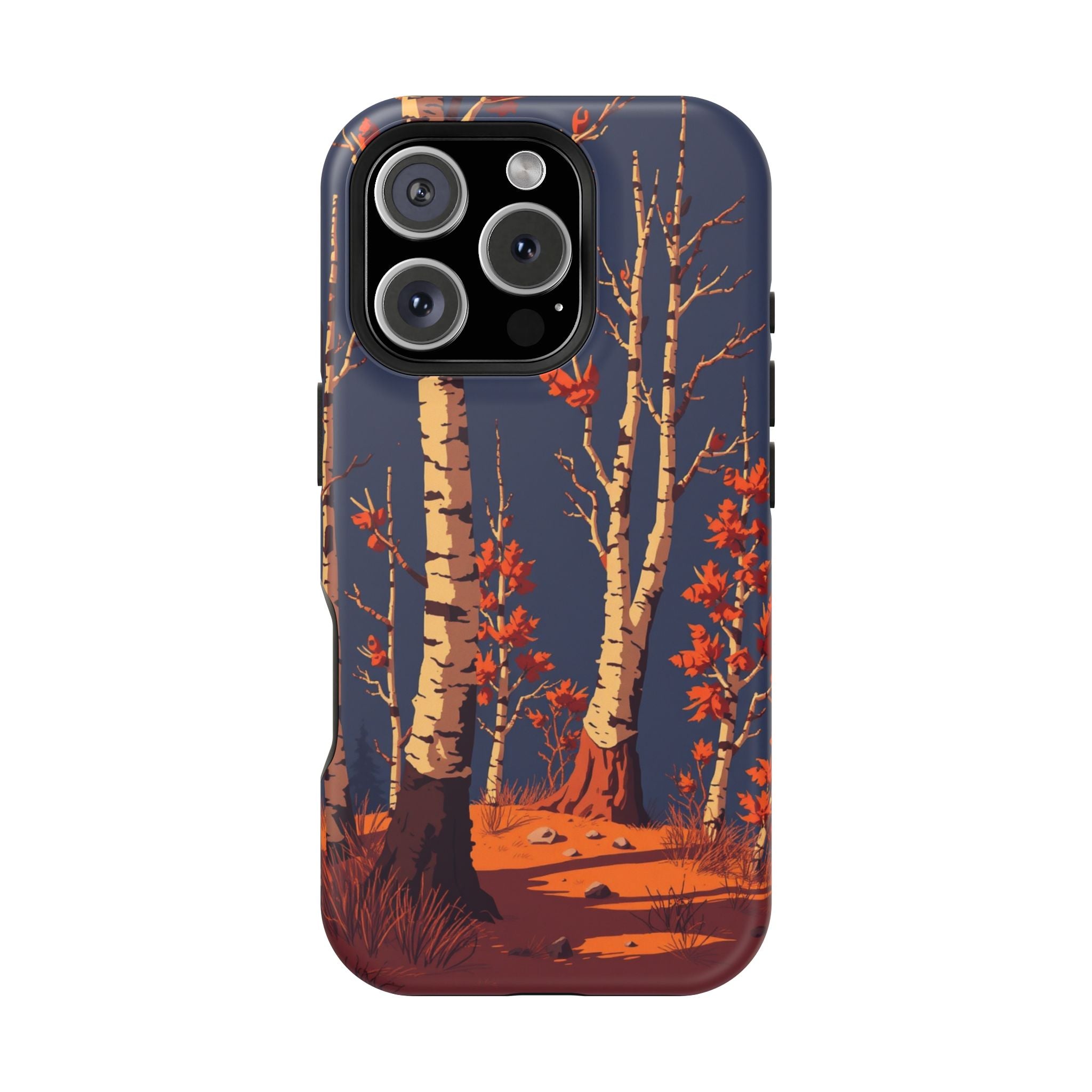 iPhone Birch Grove Pixel Art -Bit Bold Modern Everyday Snap Case · iPhone Case