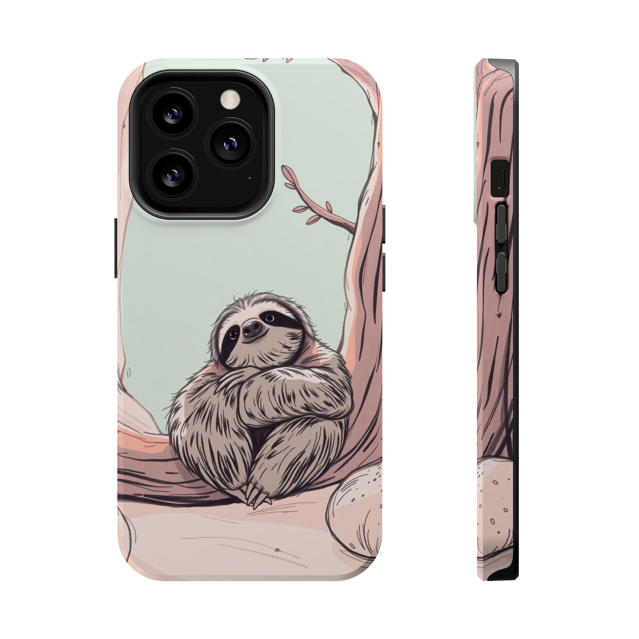 iPhone Cozy Sloth Mode Hand-Drawn Sketch Slim Everyday Designer Case · iPhone Ca