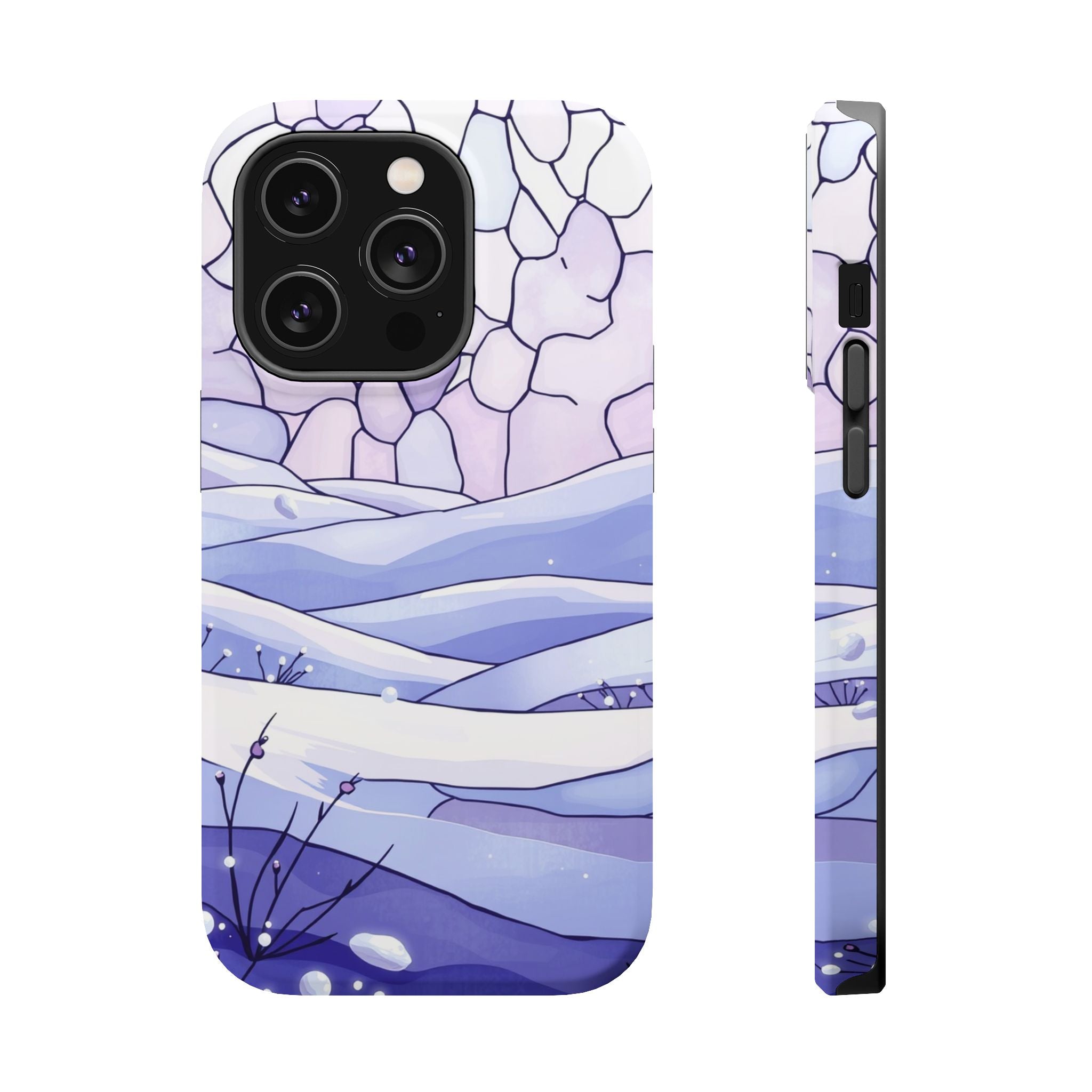 iPhone Snow Field Electric Art 11 Bold Modern Everyday Snap Case · iPhone Case