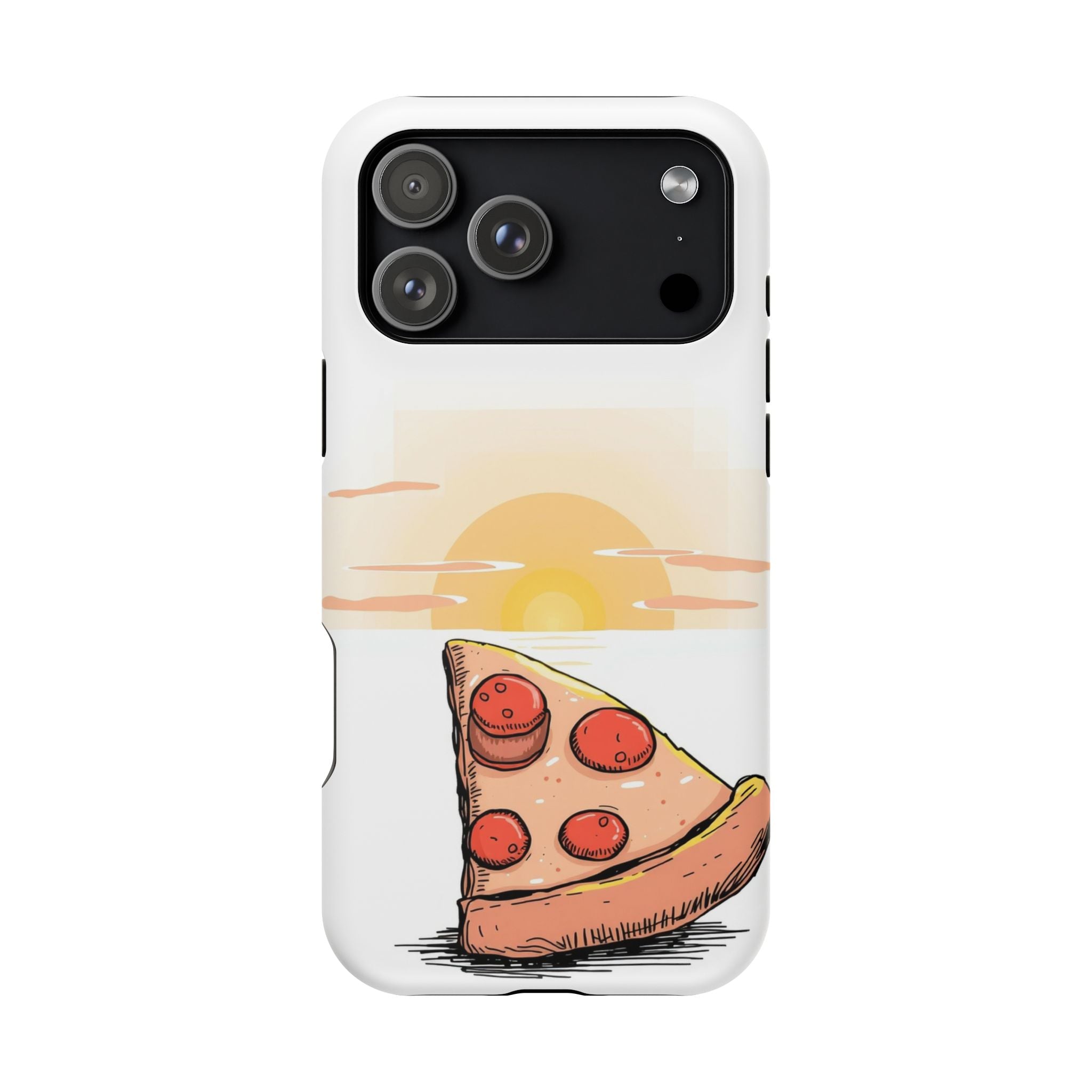 iPhone Earthy Pizza Slice Sunset Design Slim Everyday Designer Case · iPhone Cas