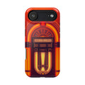 iPhone Jukebox Glow Neon Cyberpunk Bold Modern Everyday Snap Case · iPhone Case