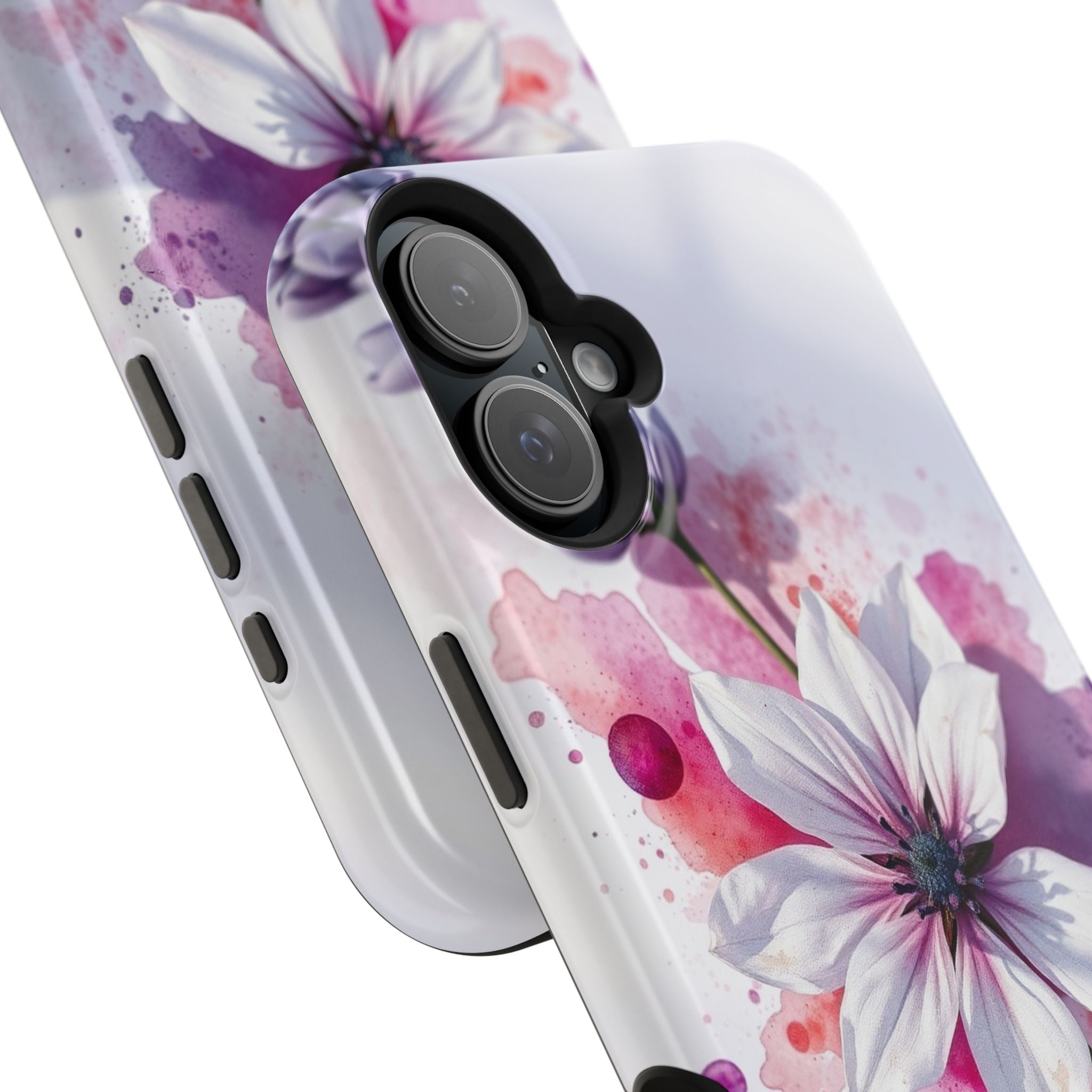 iPhone Floral Watercolor Splash Bold Art Slim Everyday iPhone 15 · iPhone Case