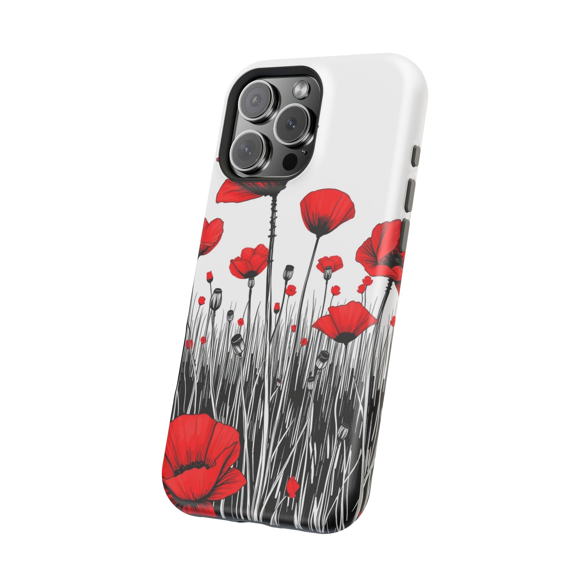 iPhone Poppy Field Cinematic Art Bold Modern Everyday Snap Case · iPhone Case
