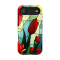 iPhone Tulip Row Stained Glass Slim Everyday Designer Case · iPhone Case