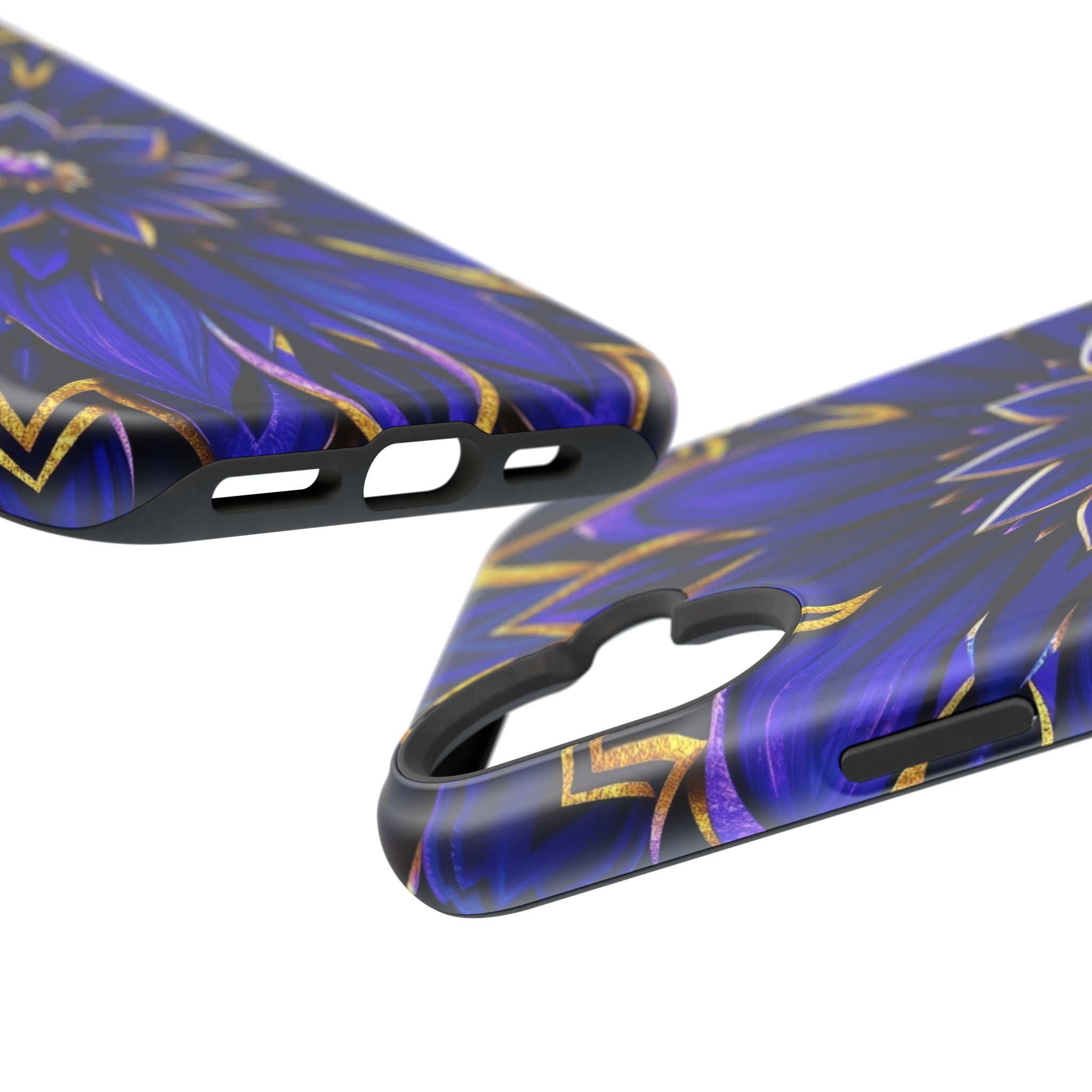 iPhone Floral Mandala Electric Art 14 Slim Everyday Designer Case · iPhone Case