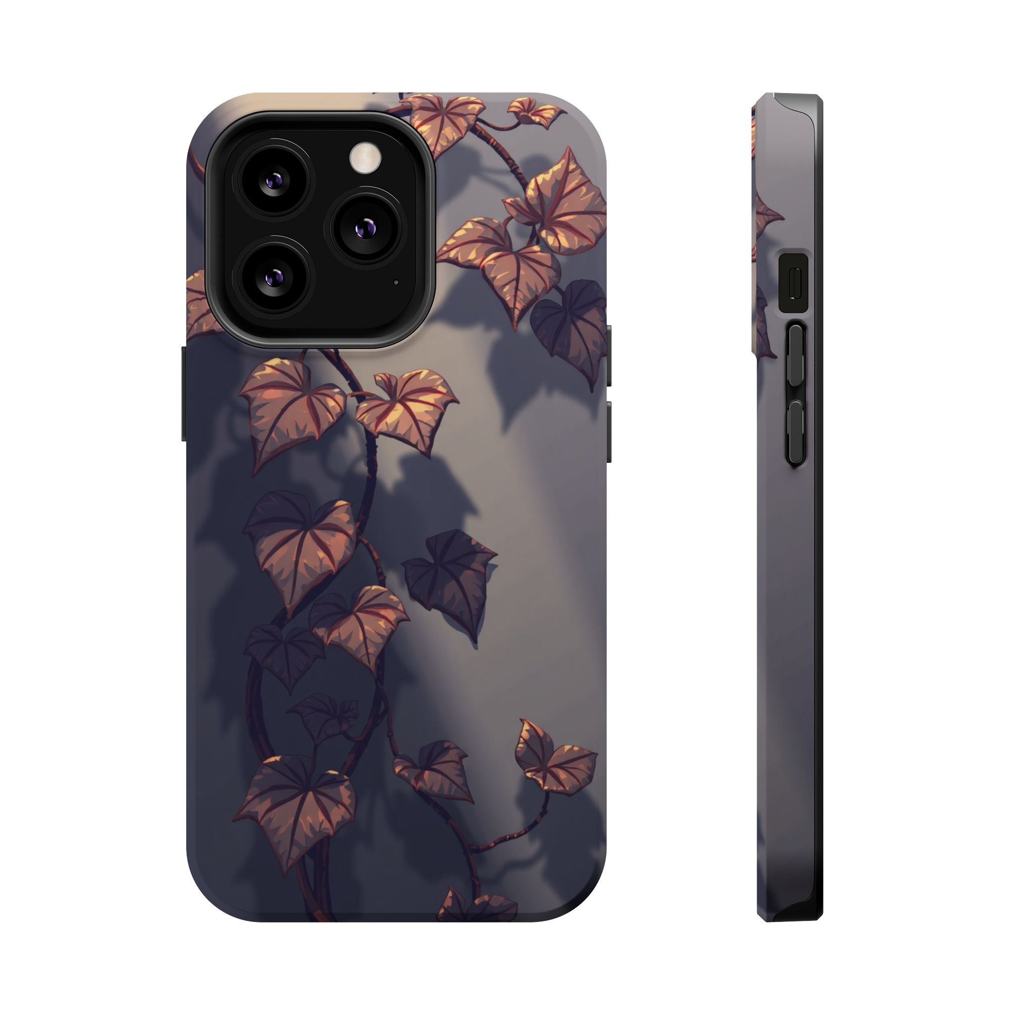 iPhone Charcoal And Copper Art Nouveau Vine Soft iPhone 13 Finish · iPhone Case