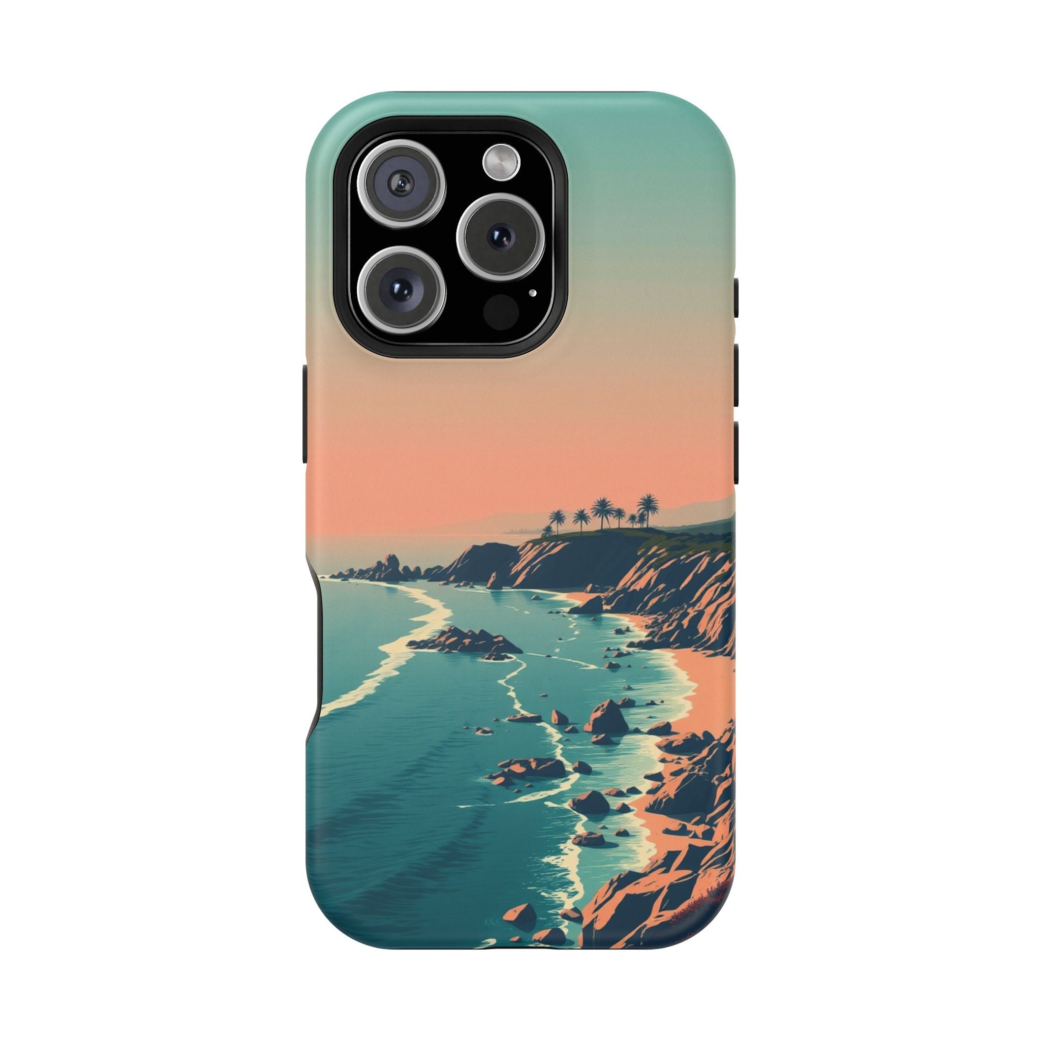 iPhone Radiant Pebble Beach Design Bold Modern Everyday Snap Case · iPhone Case
