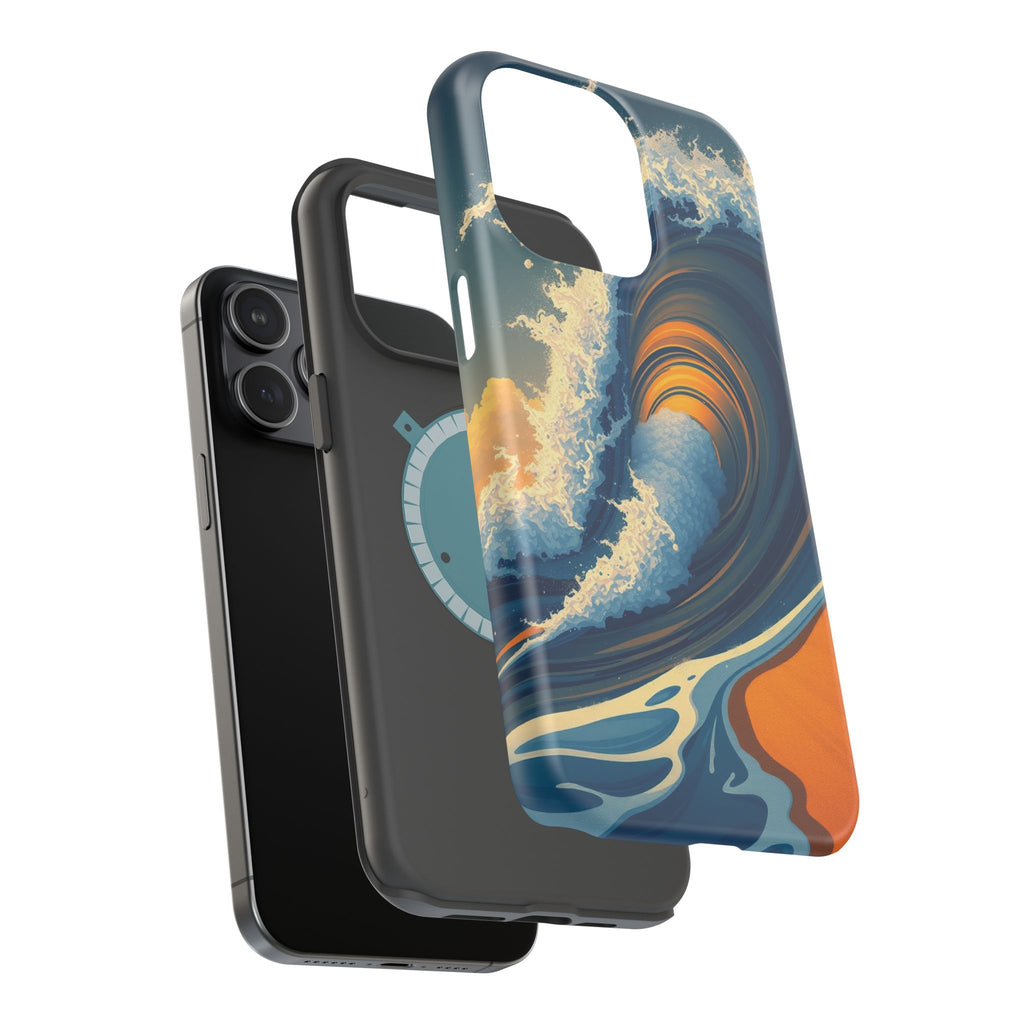 iPhone Ocean Wave Crash Dark Academia Slim Everyday Designer Case · iPhone Case