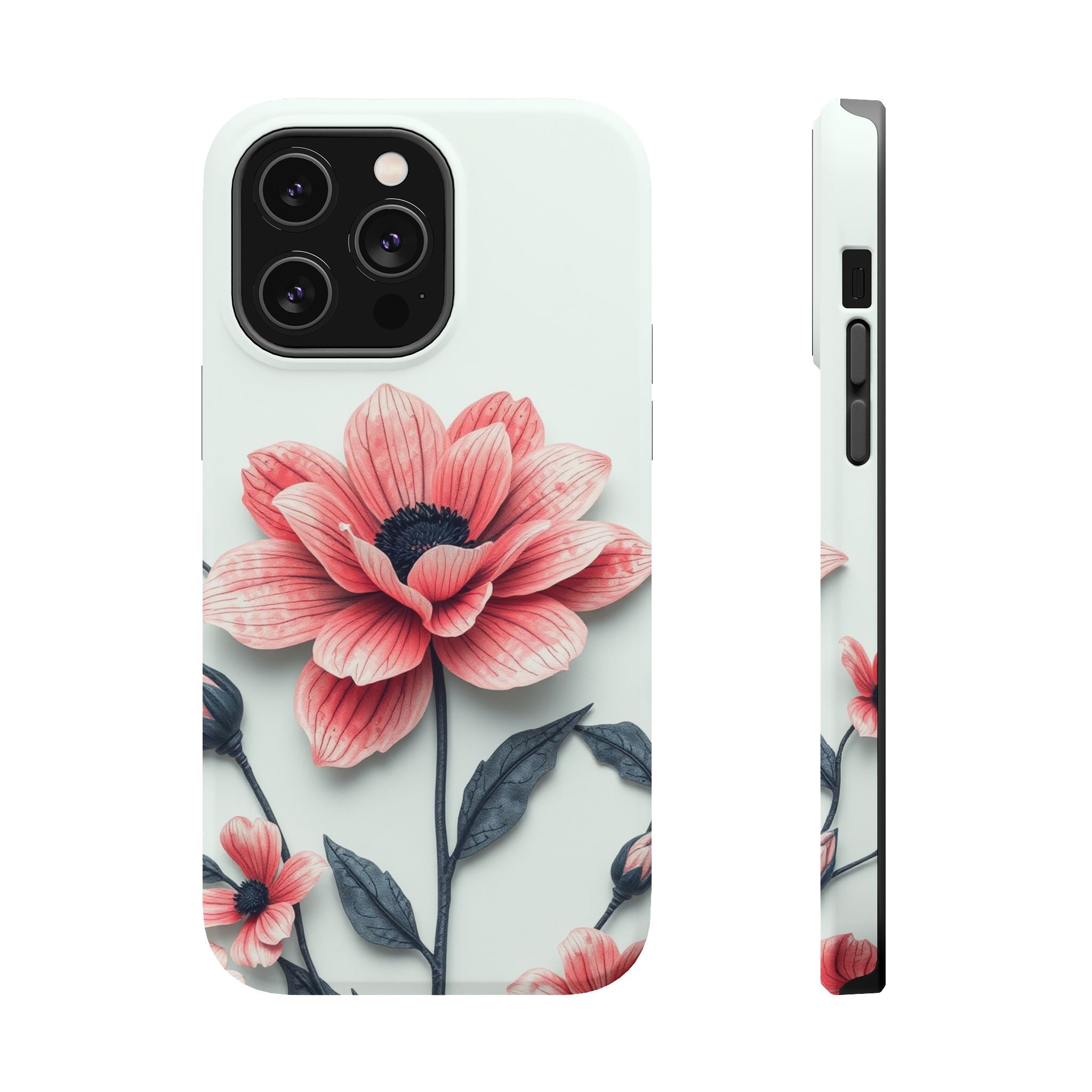 iPhone Dreamy Floral Ink Wash Design Slim Everyday iPhone 12 Designer · iPhone C