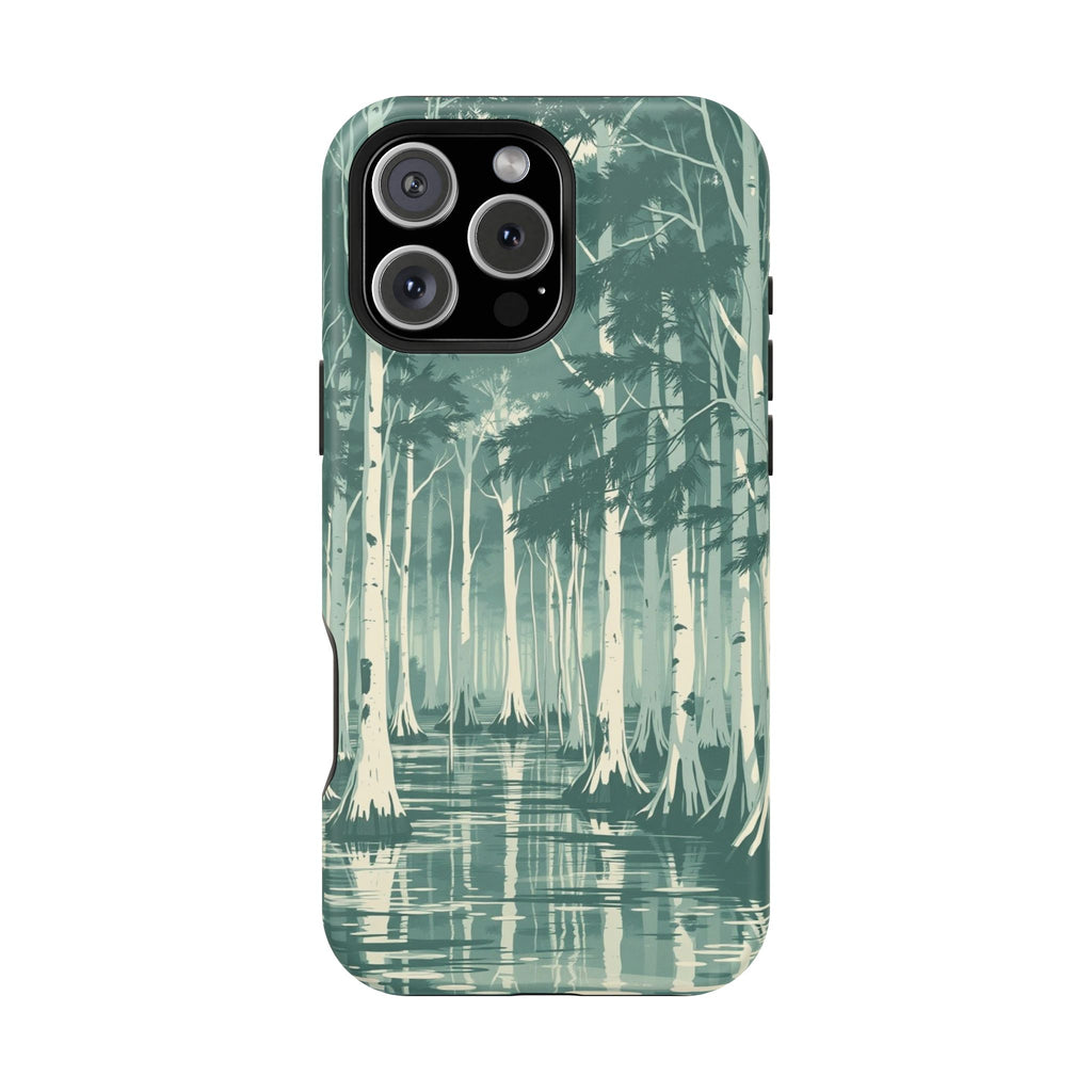 iPhone Earthy Cypress Swamp Design 19 Slim Everyday Designer Case · iPhone Case