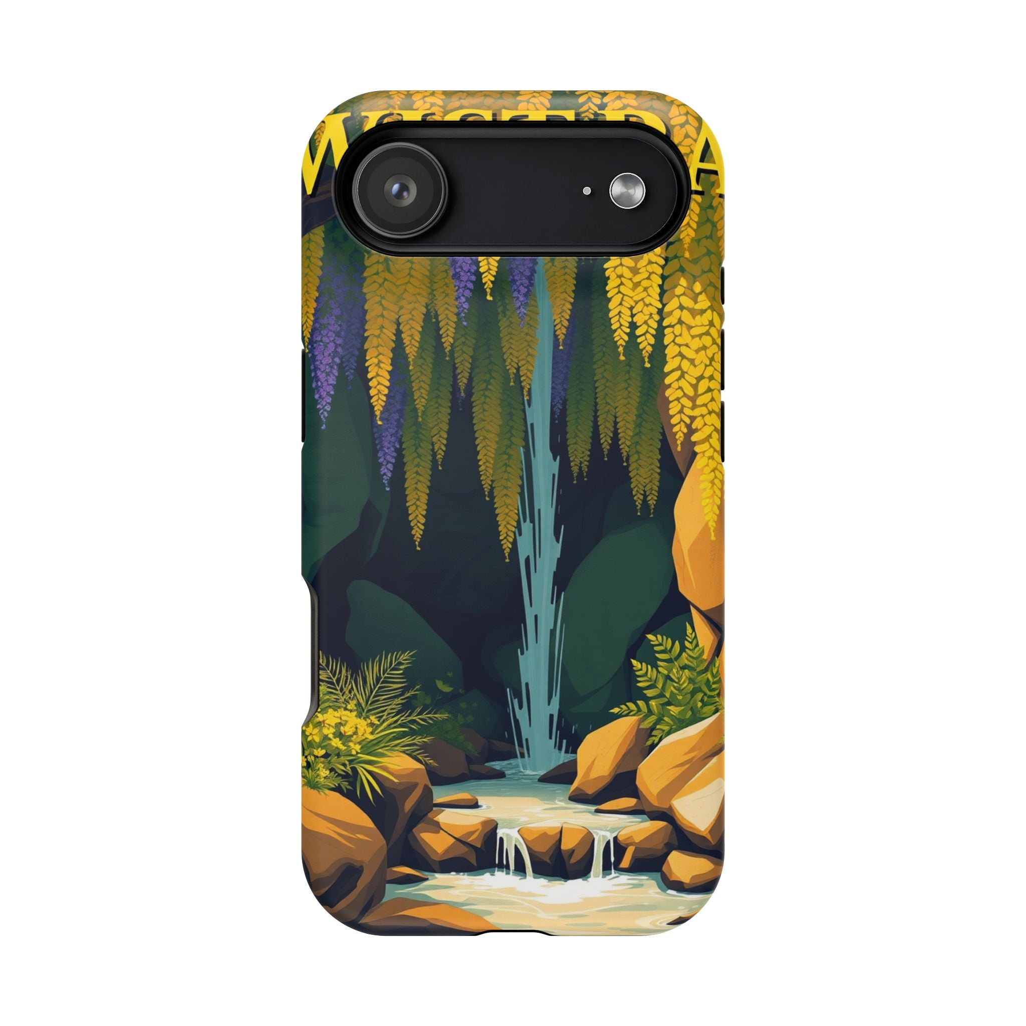 iPhone Wisteria Cascade Vintage Retro Poster Slim iPhone Everyday · iPhone Case