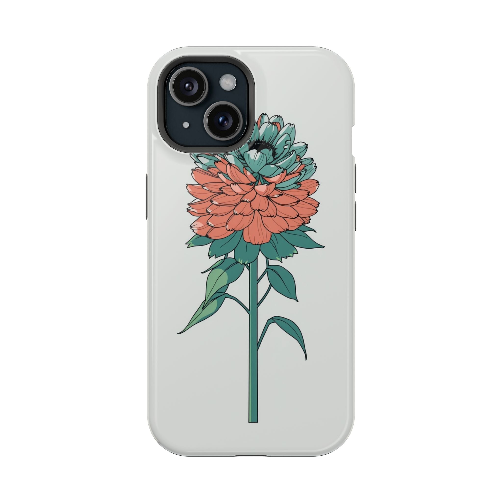 iPhone Serene Ranunculus Stack Design Slim Everyday Designer Case · iPhone Case