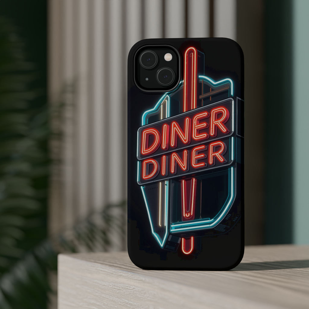 iPhone Neon Diner Sign Electric Art Slim Everyday Designer Case · iPhone Case