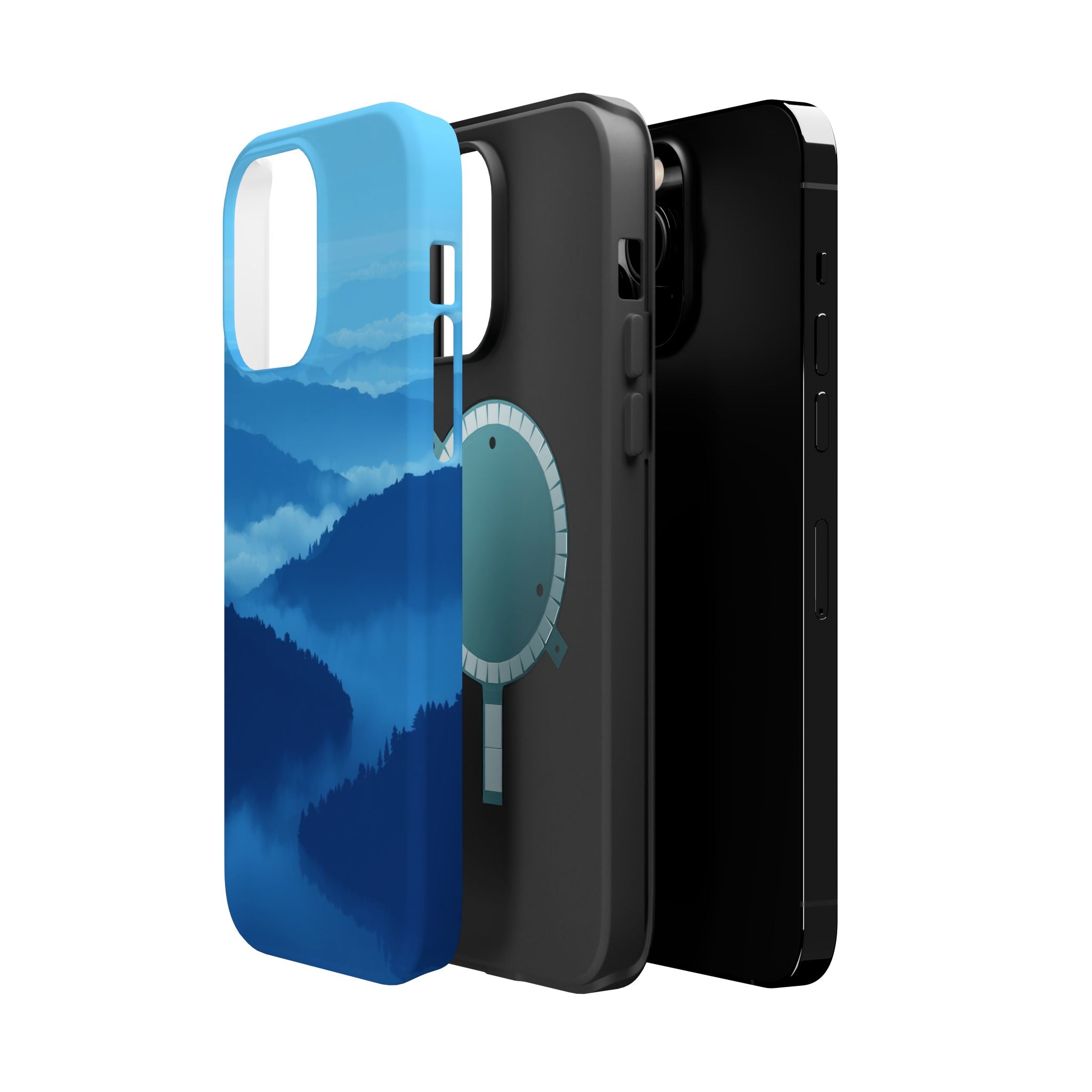 iPhone Fog Rolling Over Hills Pixel Art -Bit Slim iPhone Everyday · iPhone Case