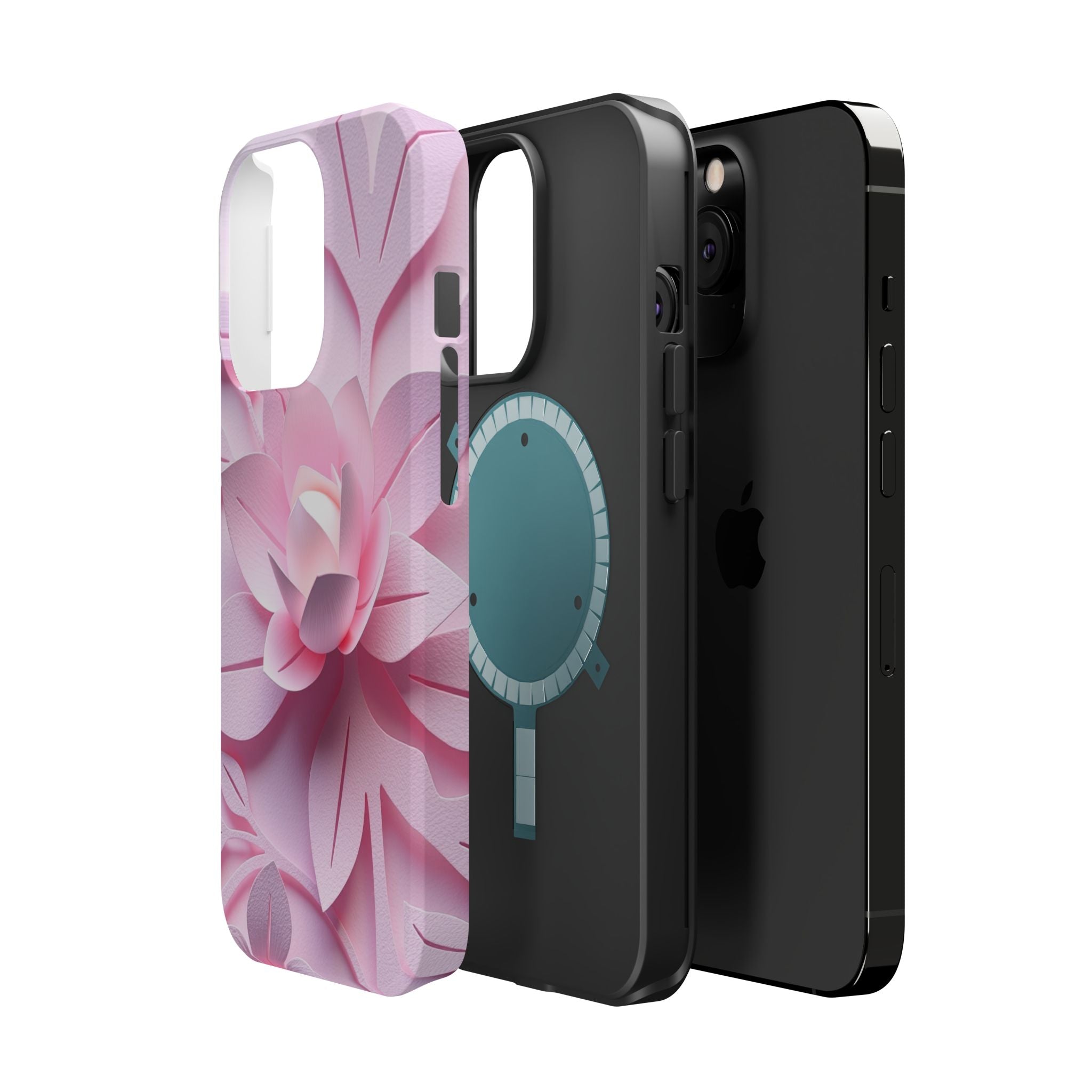 iPhone Floral Geometric Paper Cut Art Slim Everyday Designer Case · iPhone Case