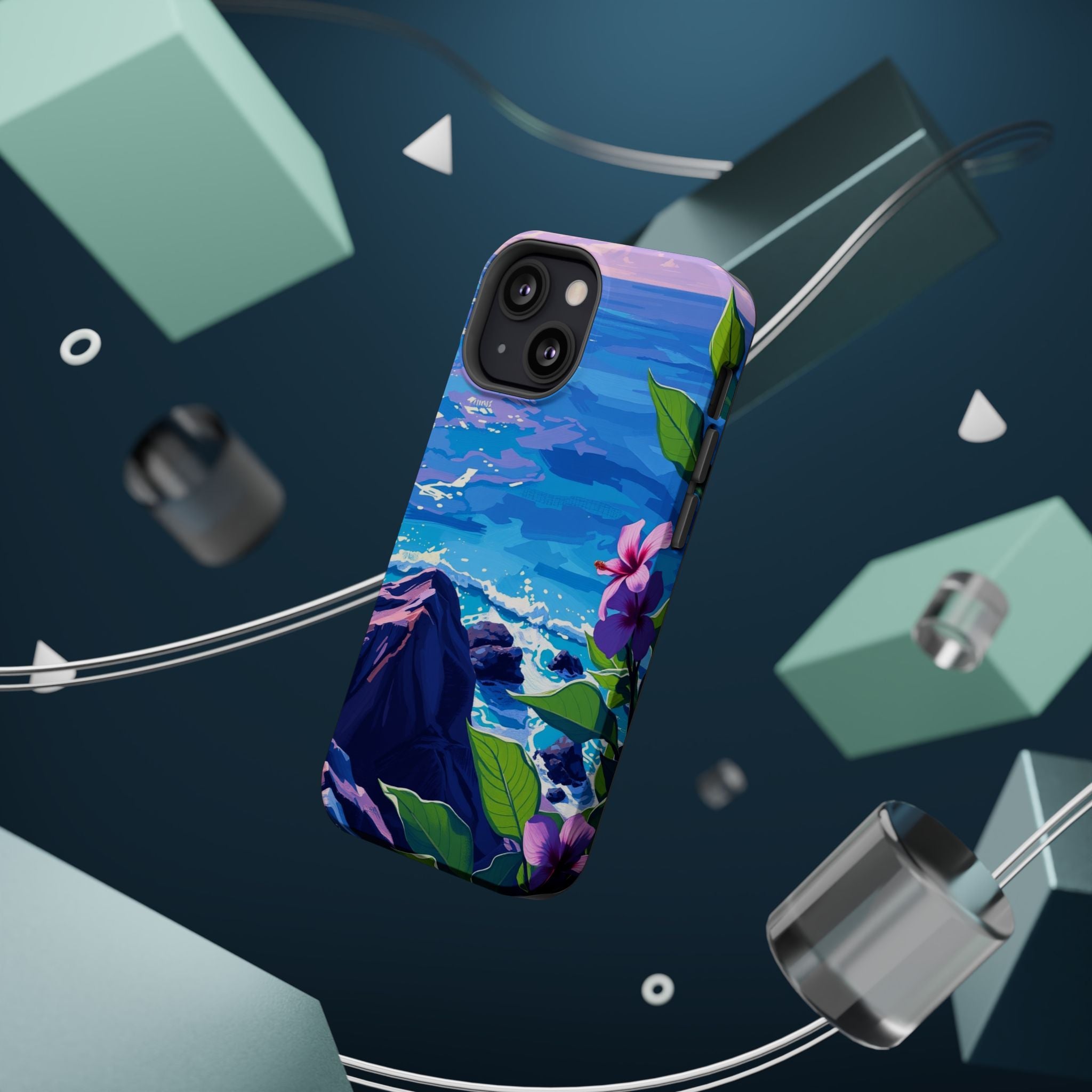 iPhone Hibiscus Coast Enchanted Art Slim Everyday Designer Case · iPhone Case