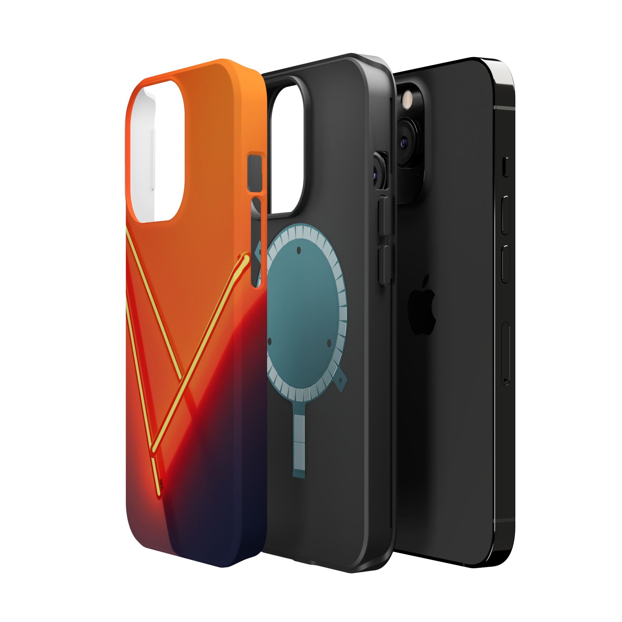 iPhone Neon Geometry Vibrant Watercolor Slim Everyday iPhone Designer · iPhone C